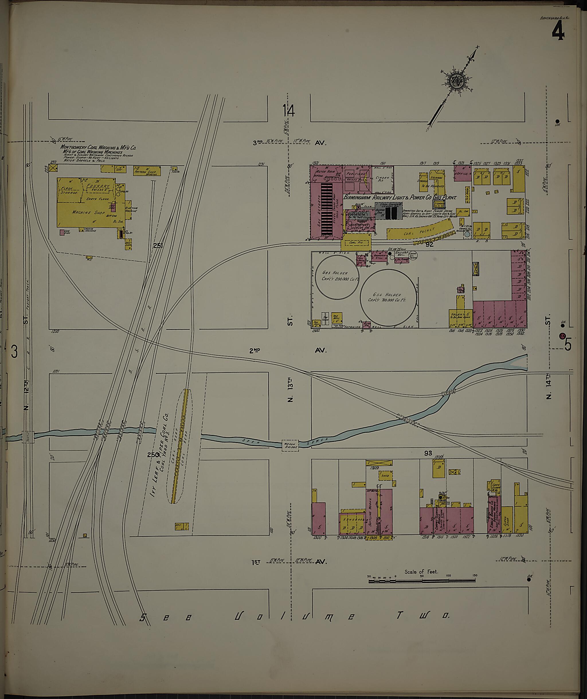 Birmingham, Jefferson County, Alabama 1911 (Sheet 5) by Relic Map Company