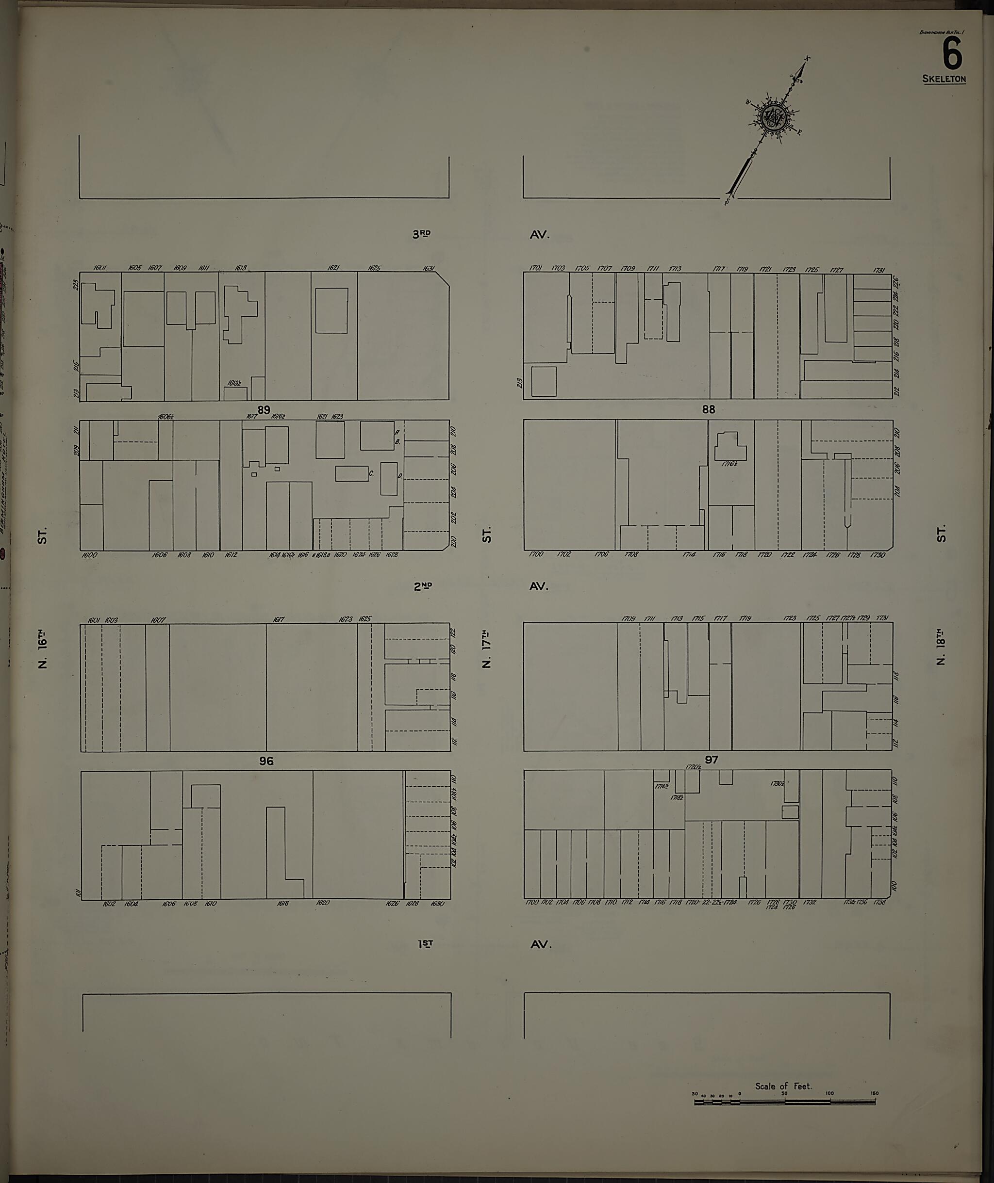 Birmingham, Jefferson County, Alabama 1911 (Sheet 9) by Relic Map Company