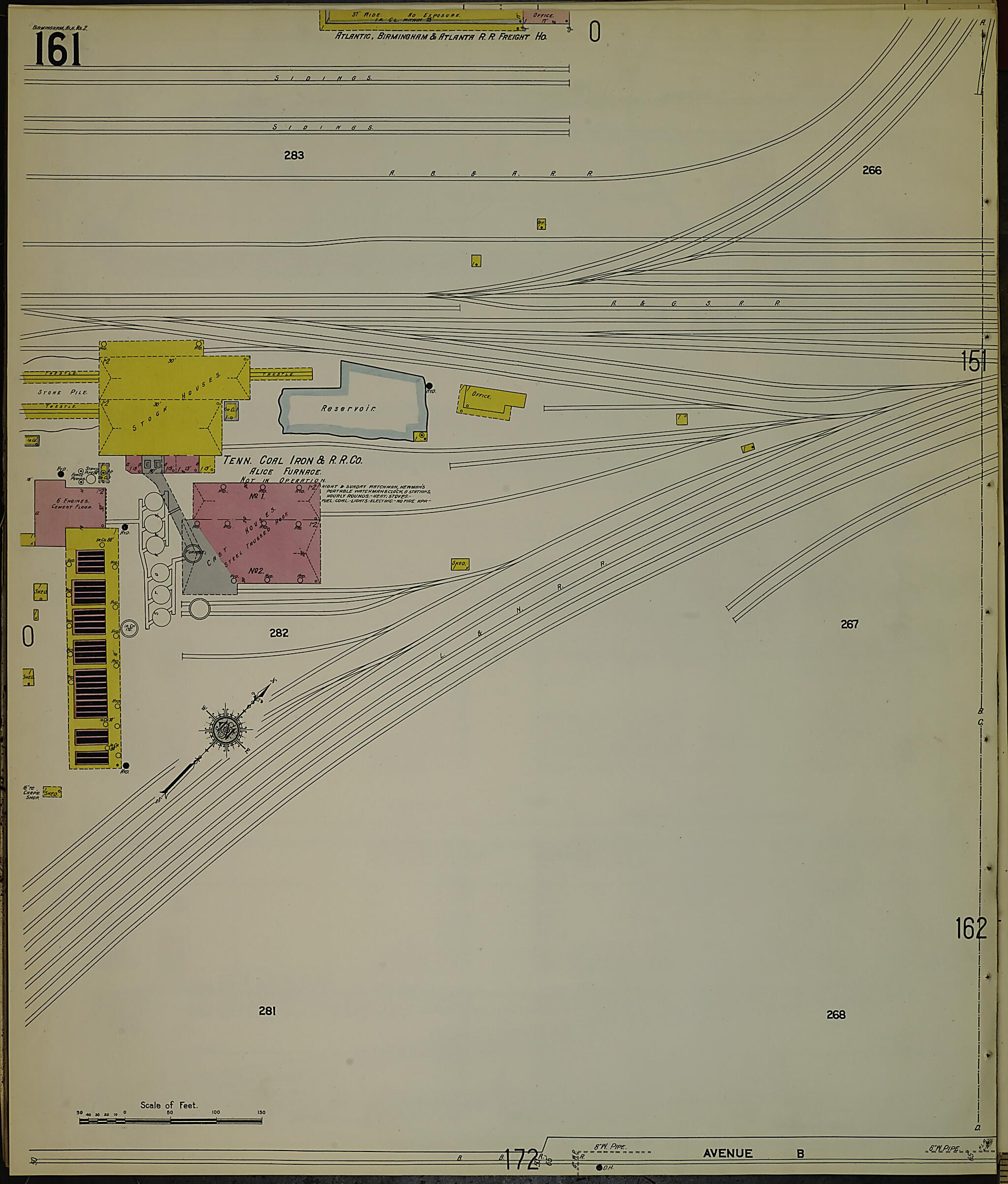 Birmingham, Jefferson County, Alabama 1911 (Sheet 16) by Relic Map Company