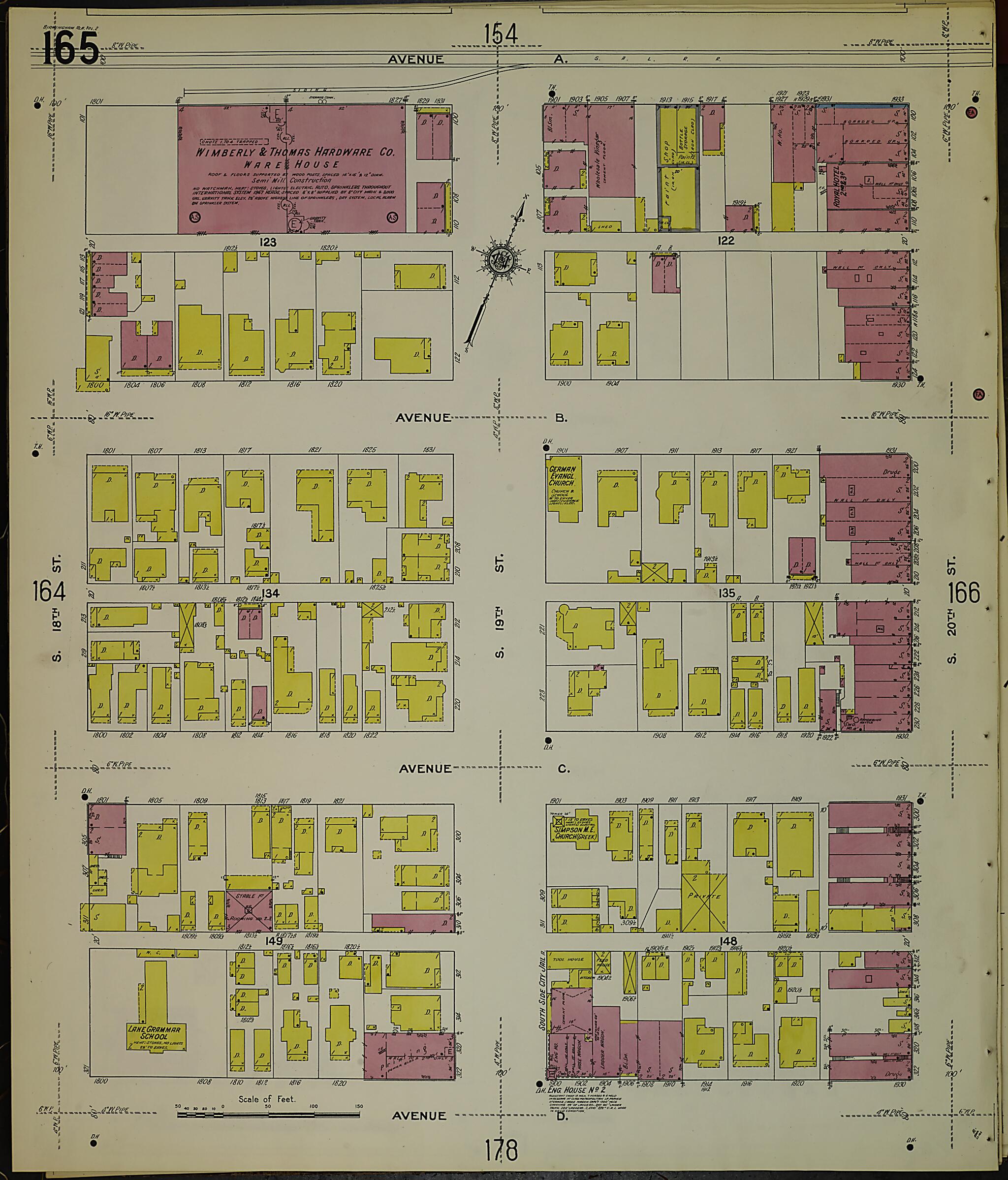 Birmingham, Jefferson County, Alabama 1911 (Sheet 20) by Relic Map Company