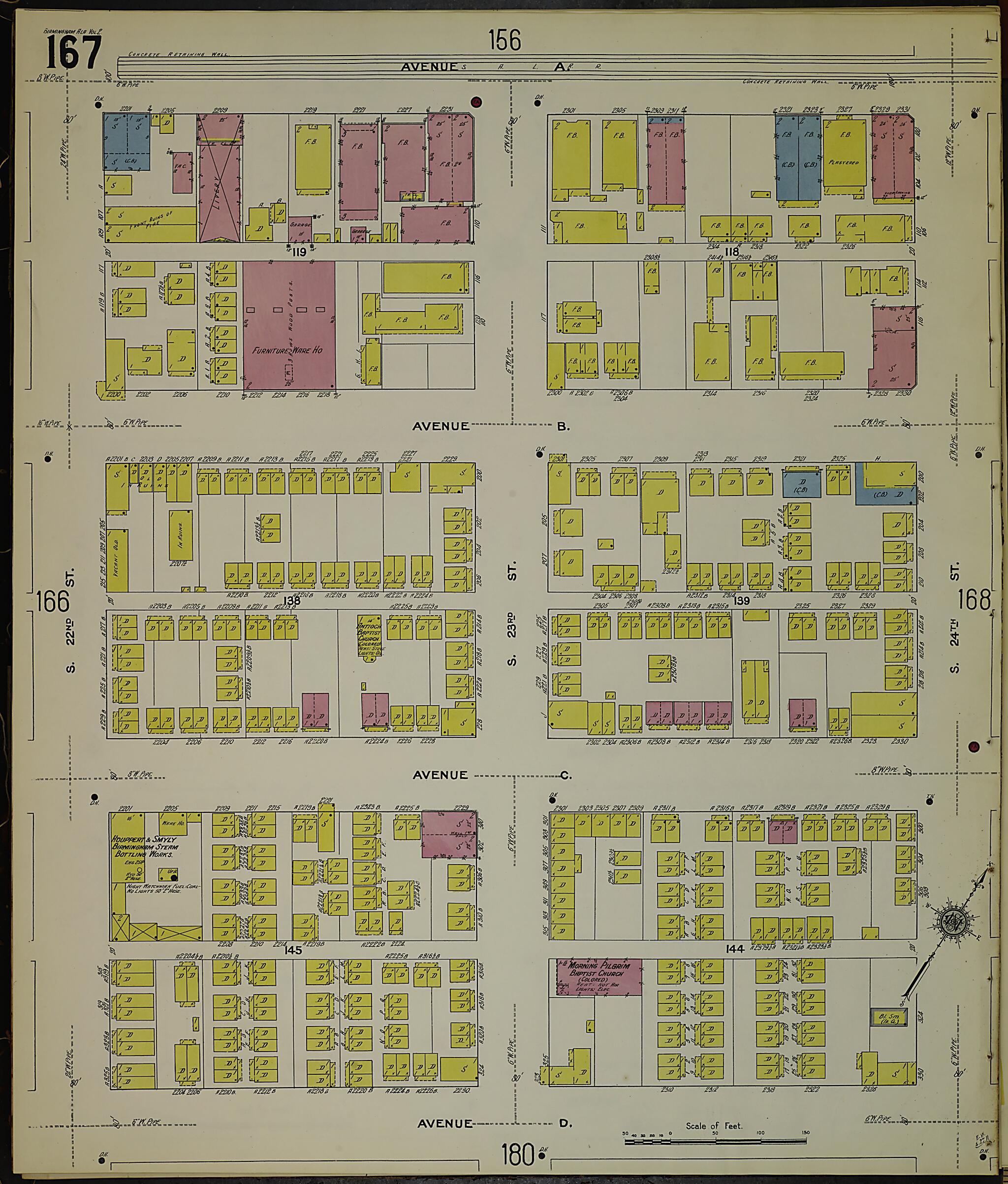 Birmingham, Jefferson County, Alabama 1911 (Sheet 24) by Relic Map Company