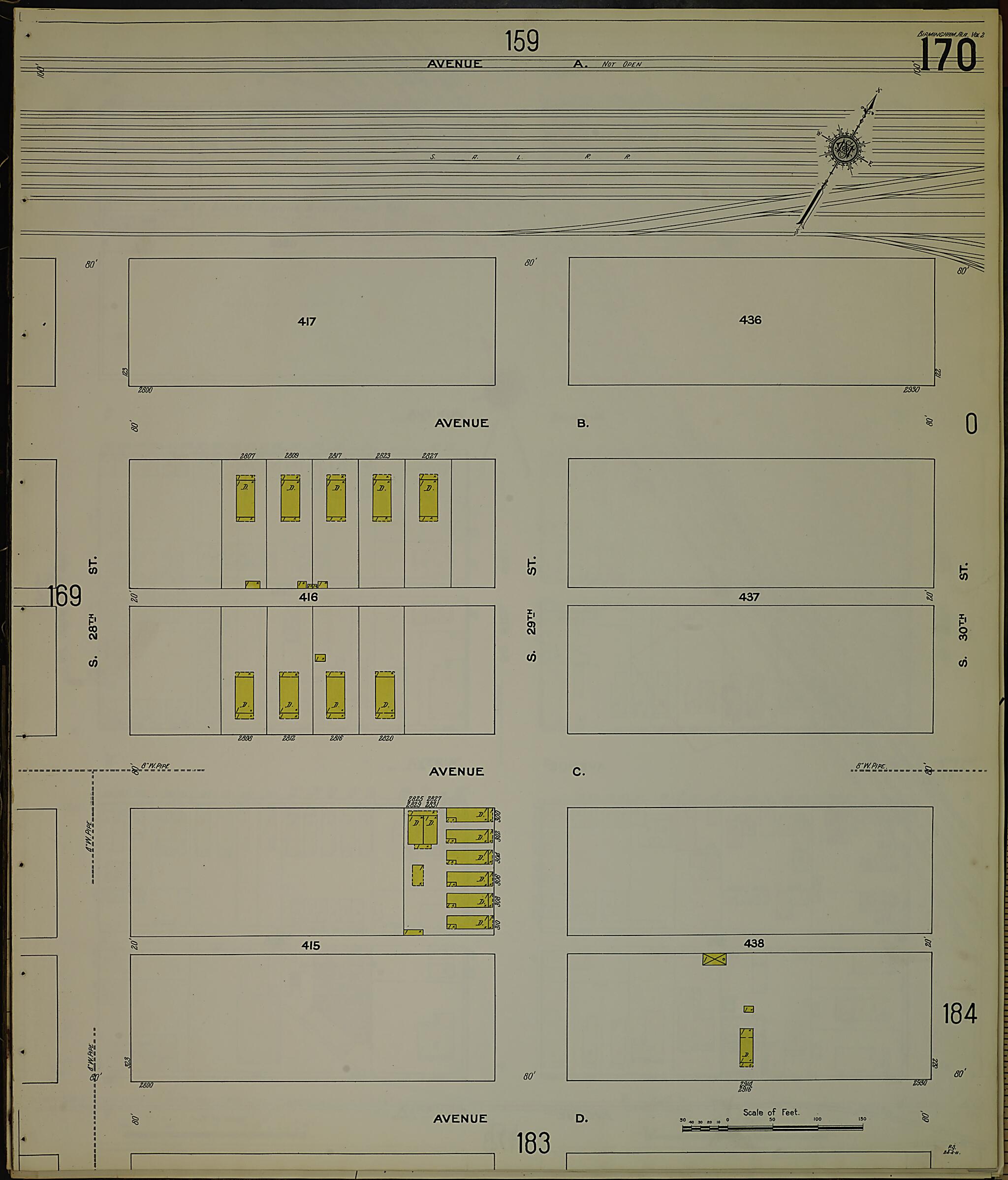 Birmingham, Jefferson County, Alabama 1911 (Sheet 27) by Relic Map Company