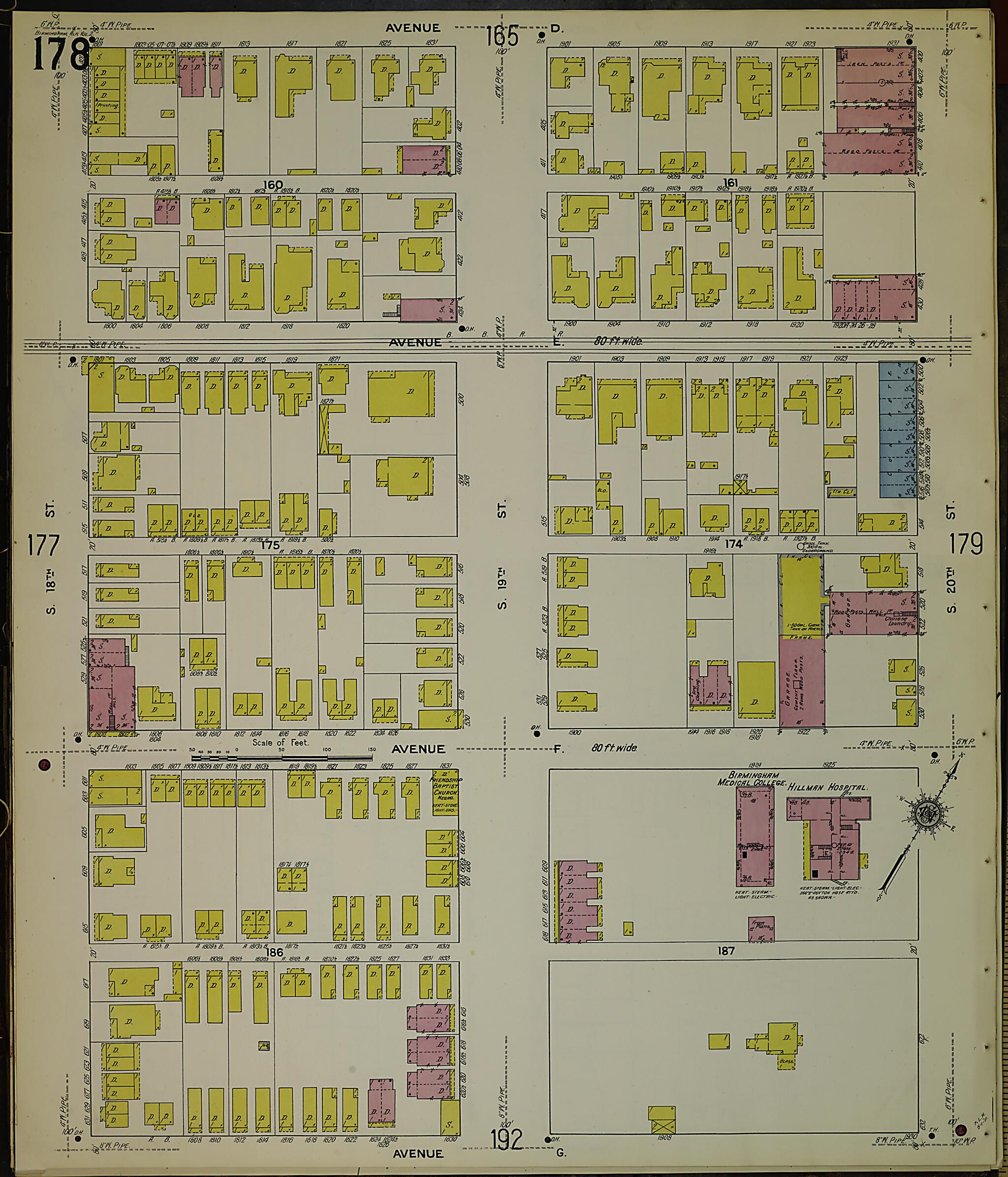 Birmingham, Jefferson County, Alabama 1911 (Sheet 35) by Relic Map Company