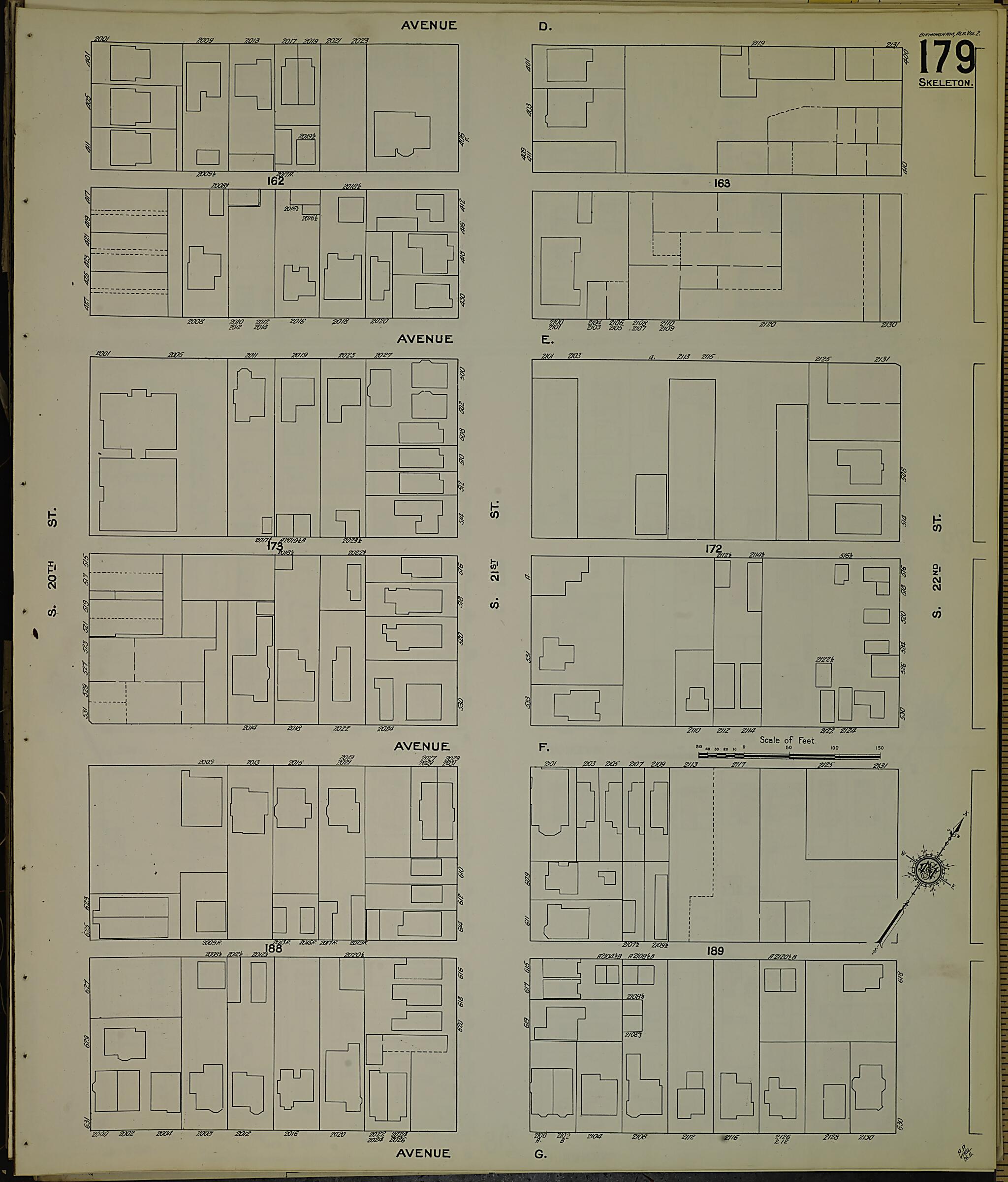 Birmingham, Jefferson County, Alabama 1911 (Sheet 38) by Relic Map Company