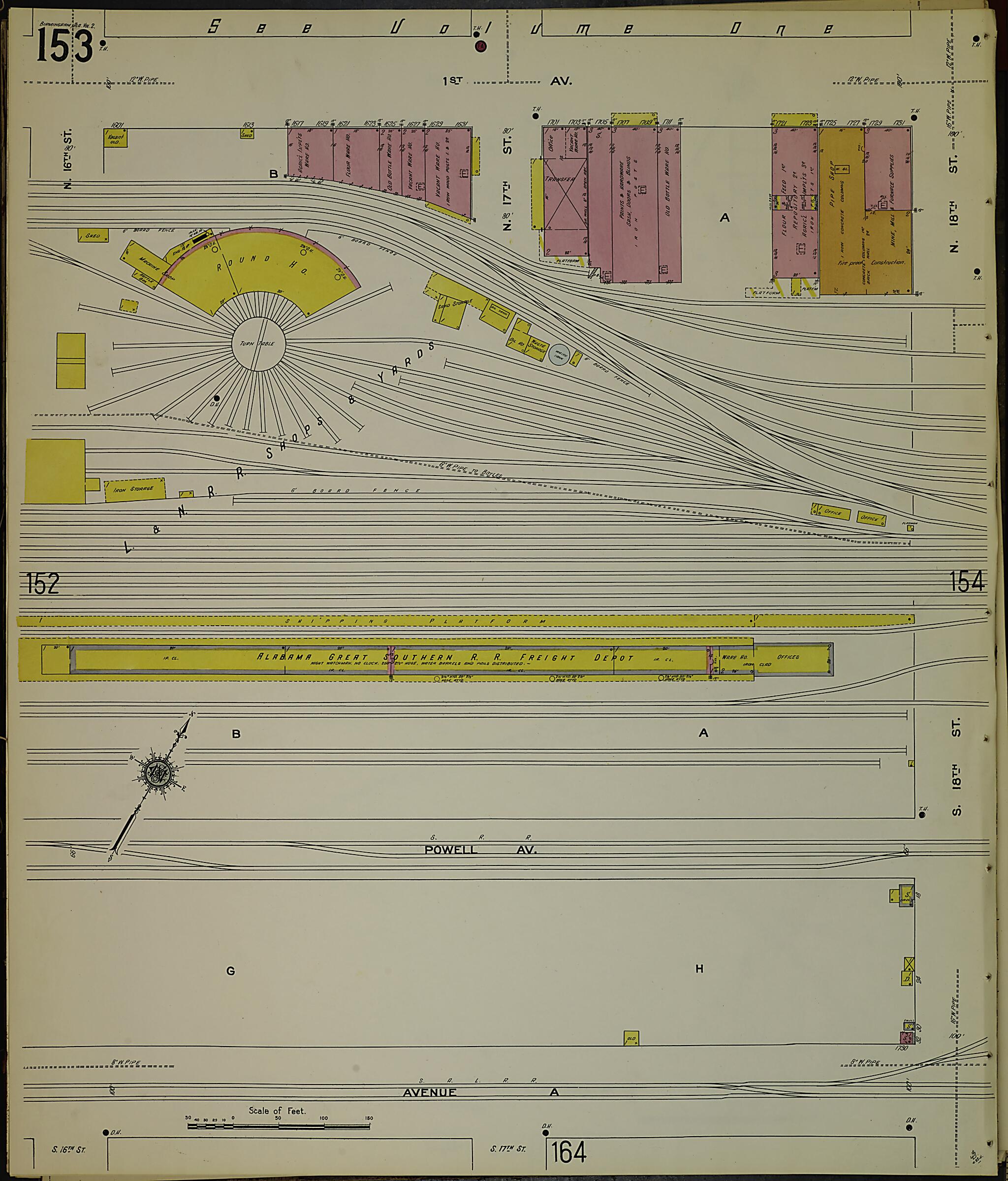 Birmingham, Jefferson County, Alabama 1911 (Sheet 4) by Relic Map Company