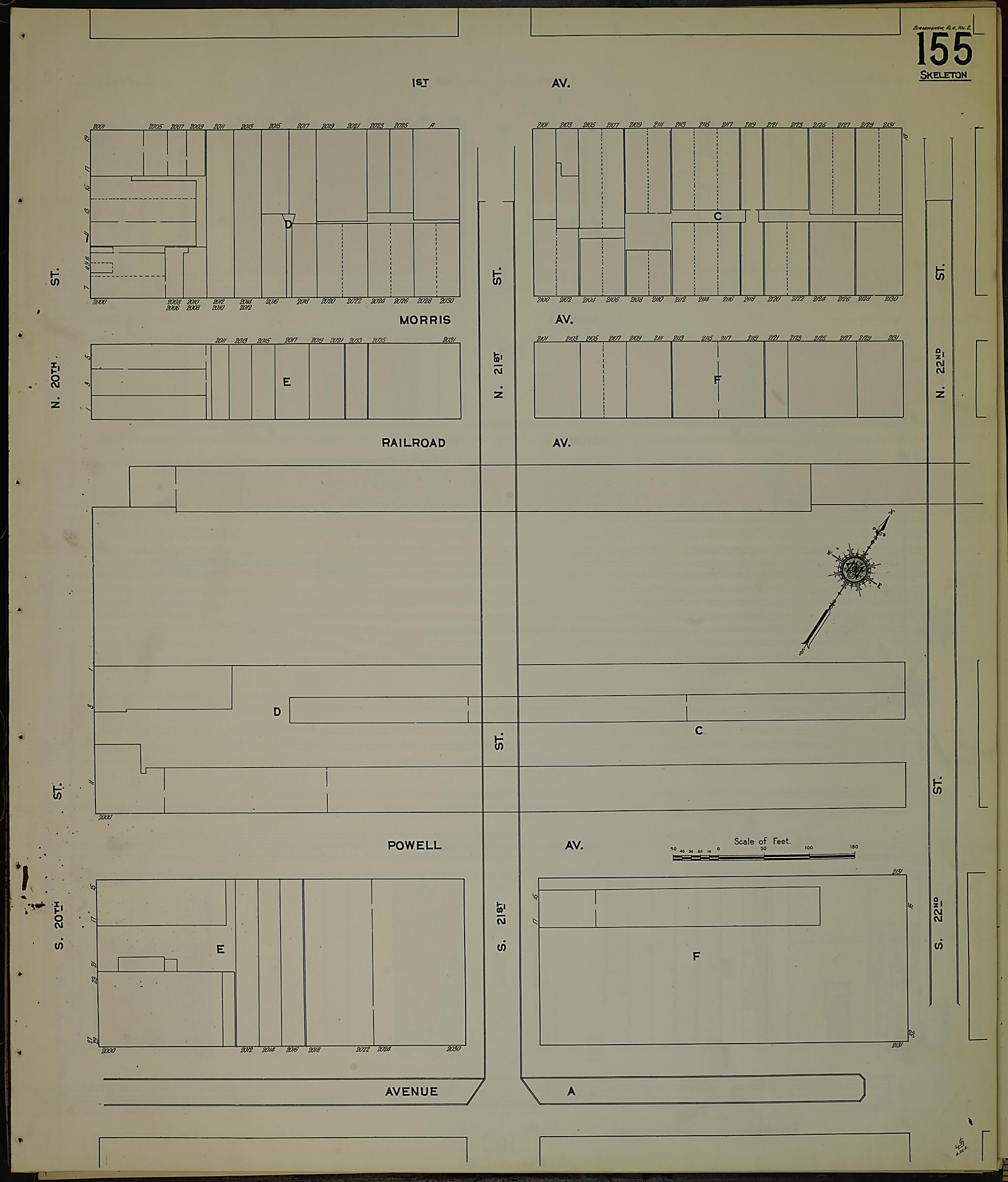 Birmingham, Jefferson County, Alabama 1911 (Sheet 9) by Relic Map Company