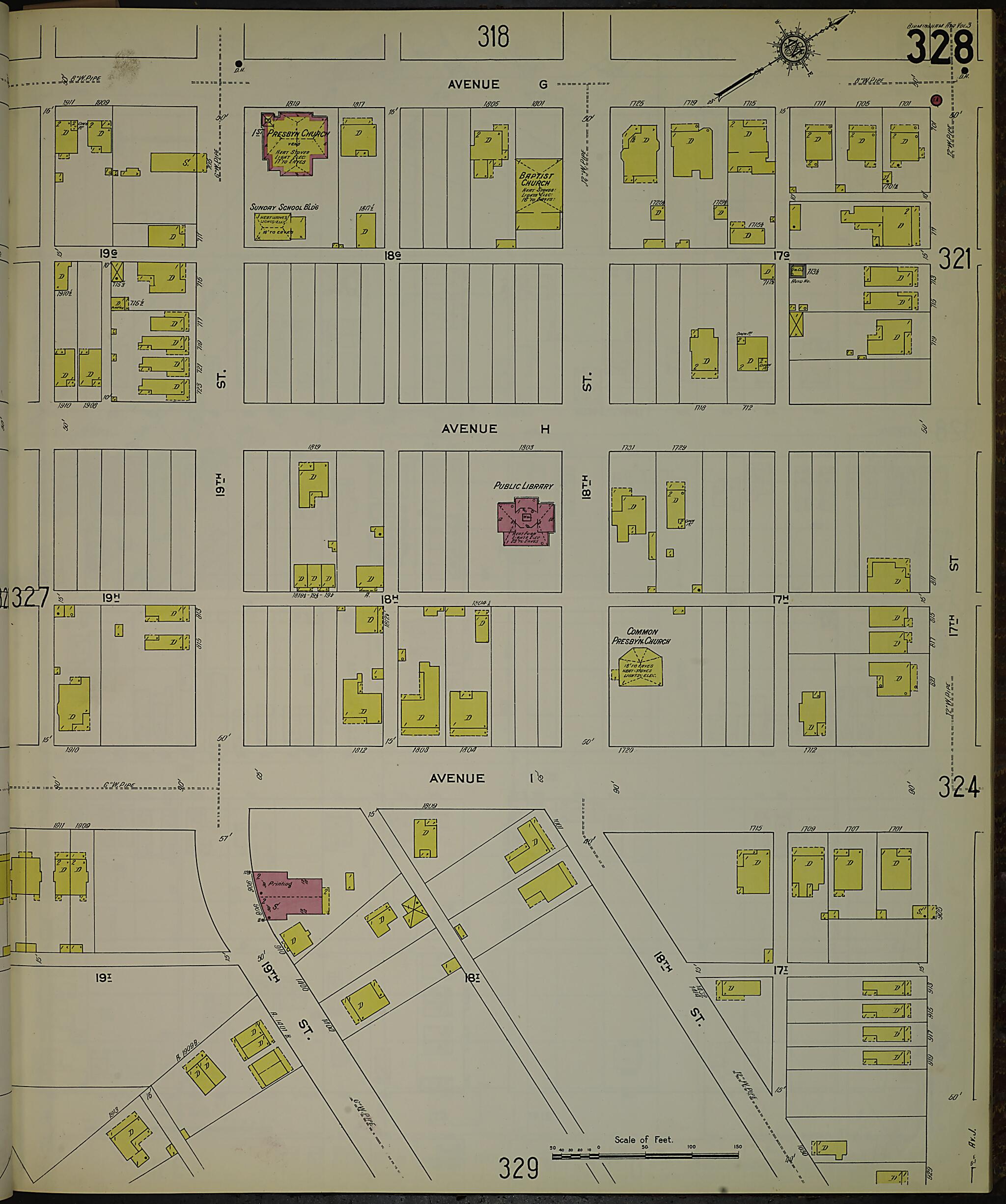 Birmingham, Jefferson County, Alabama 1911 (Sheet 15) by Relic Map Company