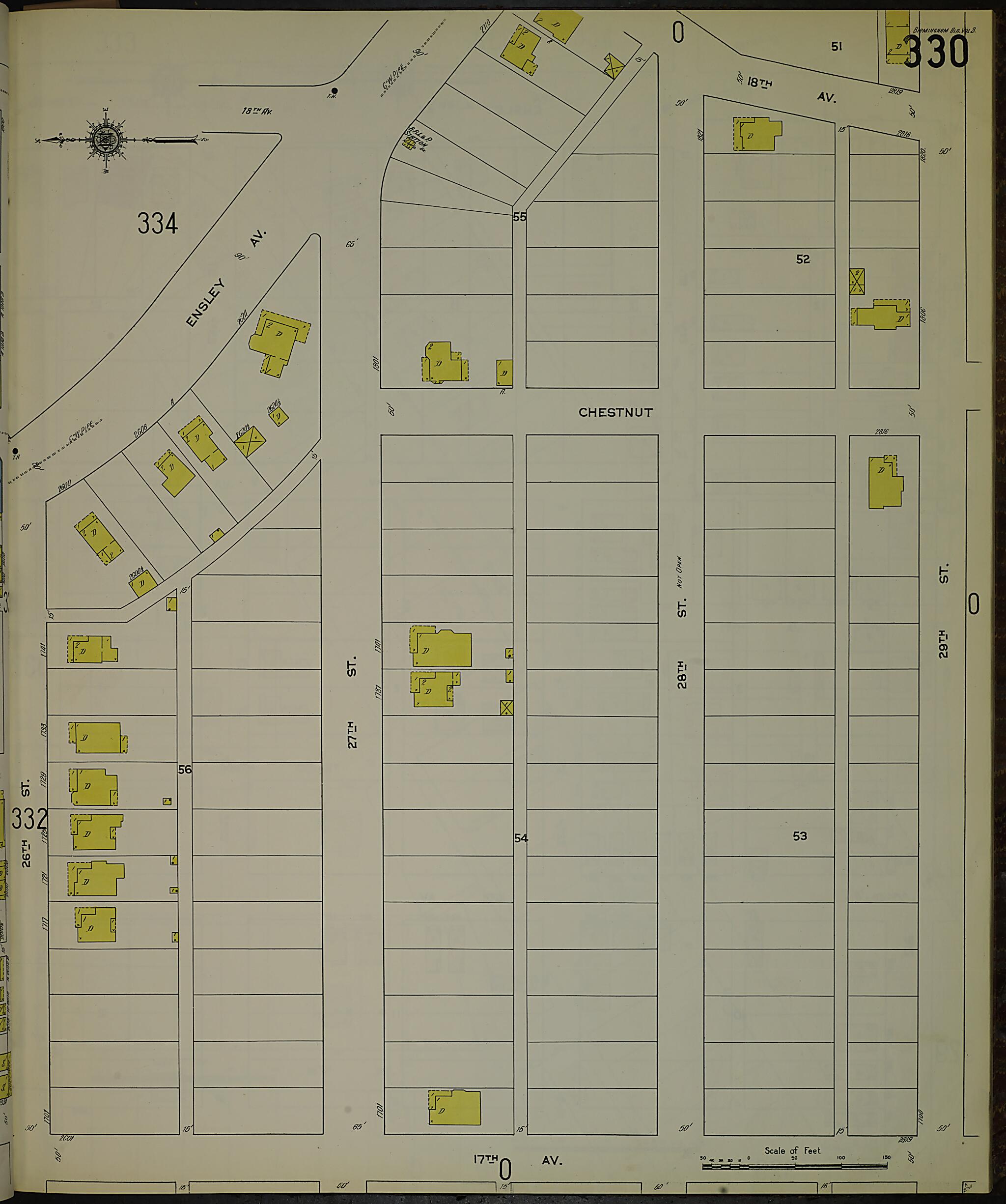 Birmingham, Jefferson County, Alabama 1911 (Sheet 16) by Relic Map Company