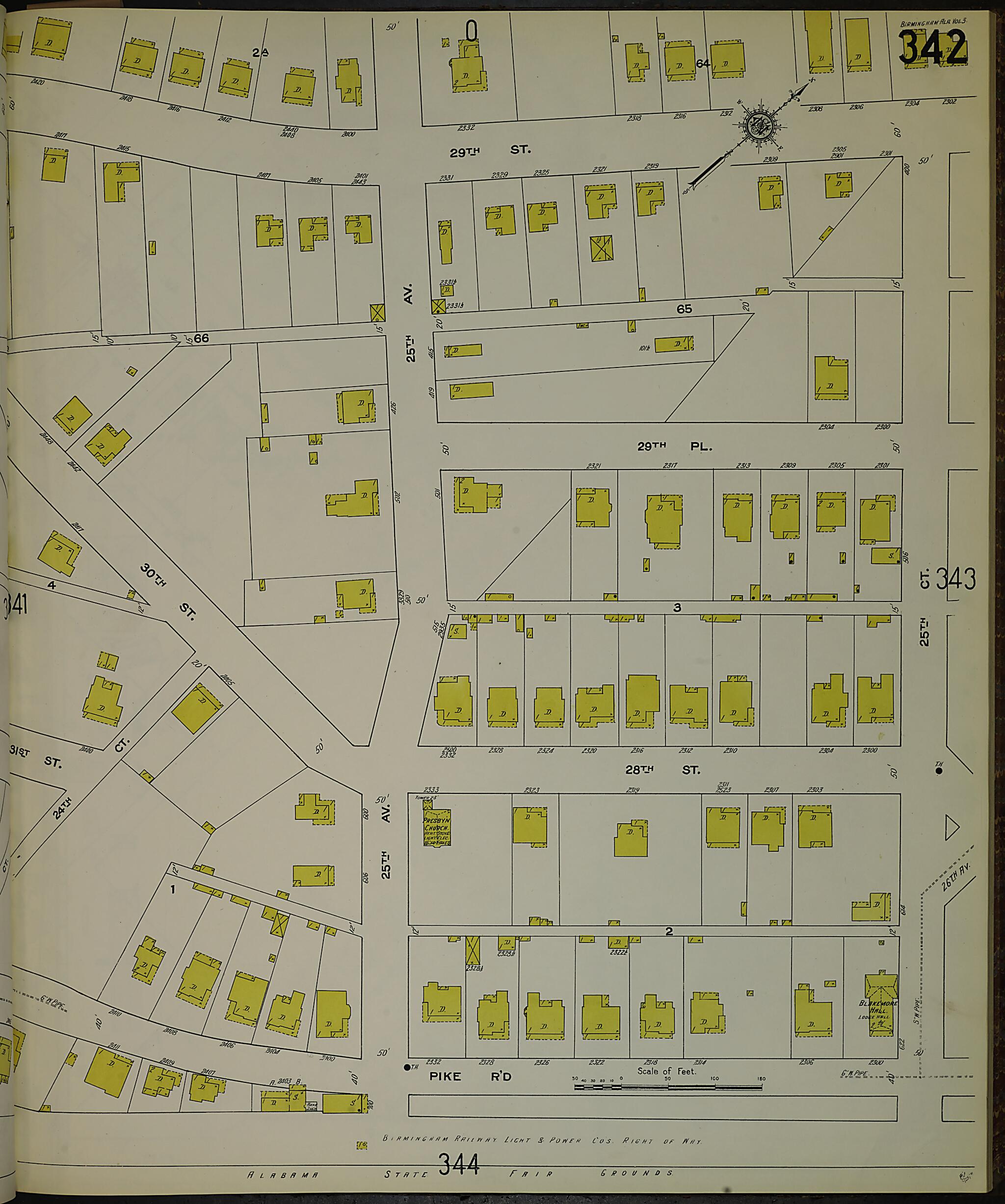 Birmingham, Jefferson County, Alabama 1911 (Sheet 22) by Relic Map Company
