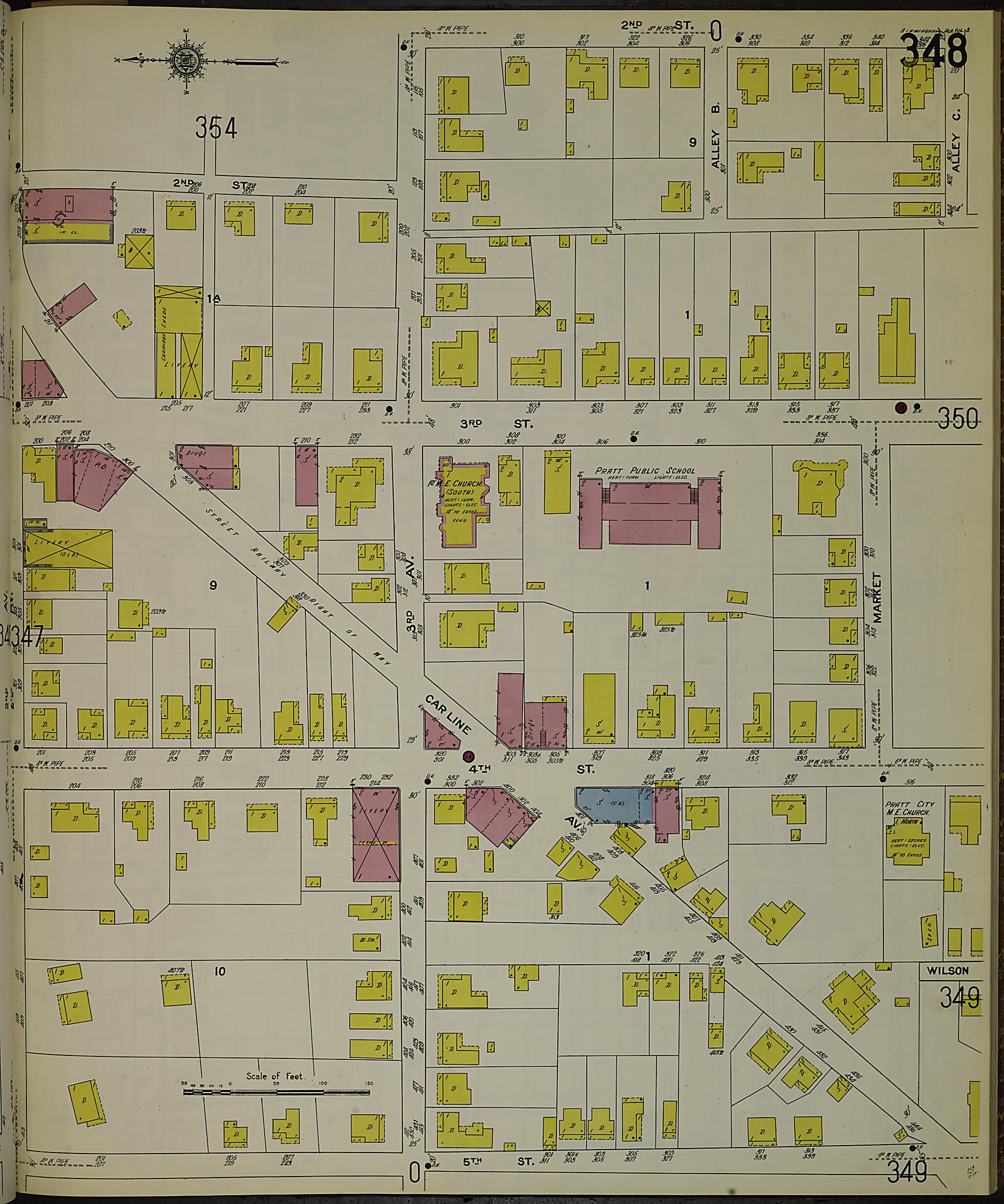 Birmingham, Jefferson County, Alabama 1911 (Sheet 25) by Relic Map Company