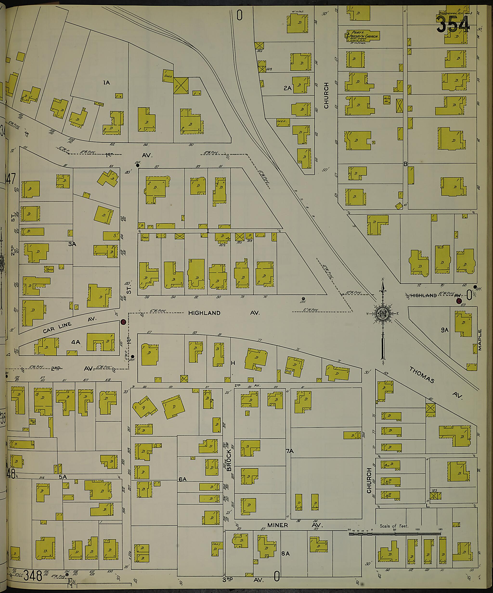 Birmingham, Jefferson County, Alabama 1911 (Sheet 28) by Relic Map Company
