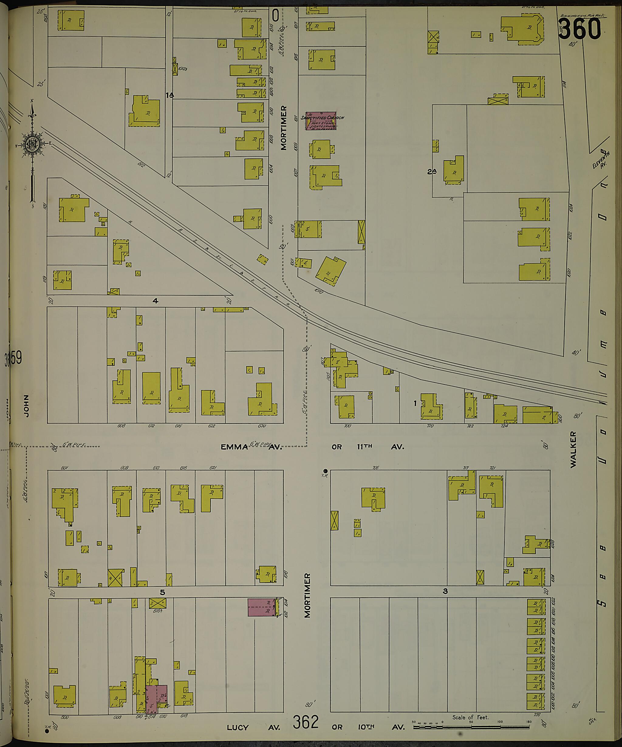 Birmingham, Jefferson County, Alabama 1911 (Sheet 31) by Relic Map Company