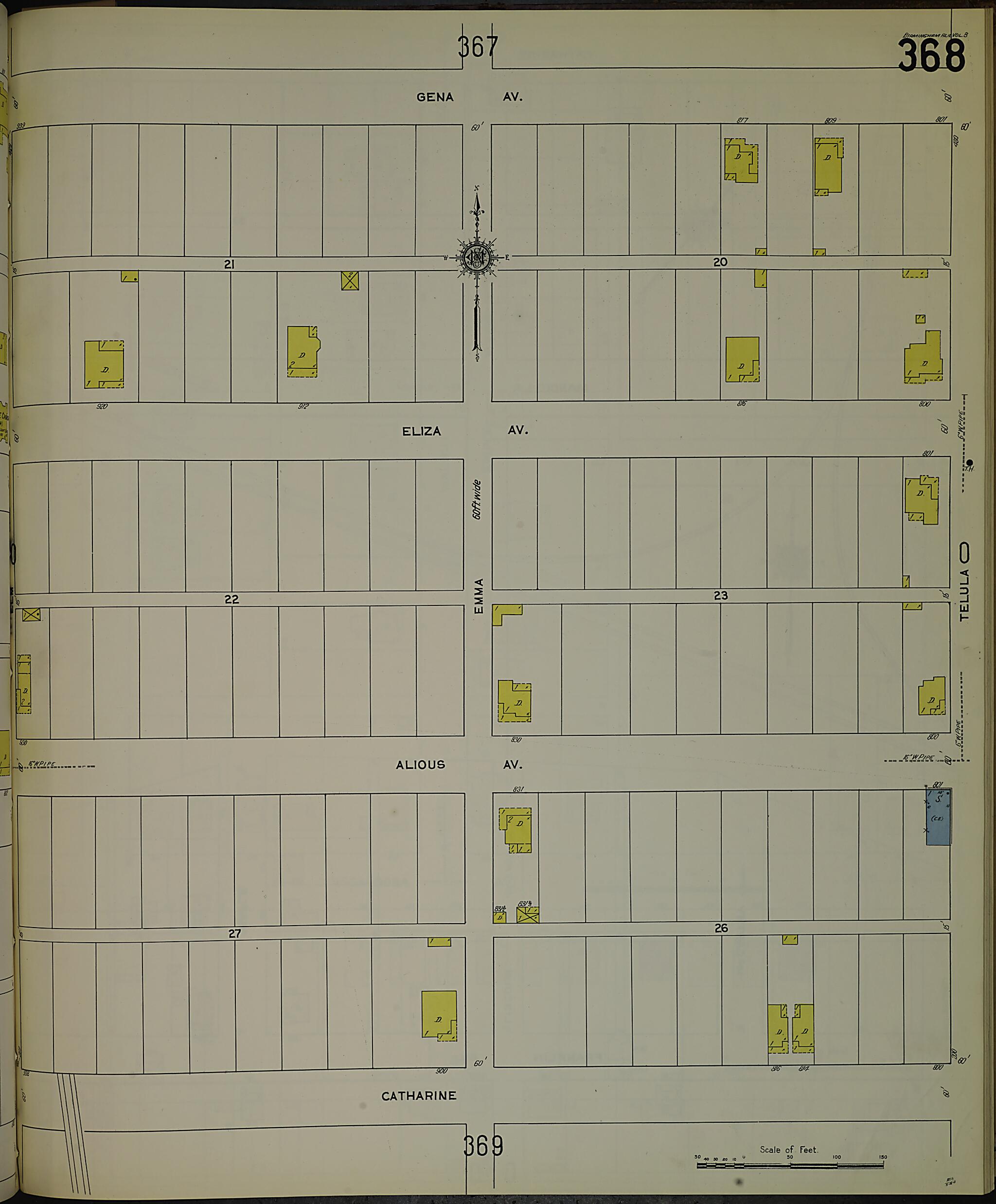 Birmingham, Jefferson County, Alabama 1911 (Sheet 35) by Relic Map Company