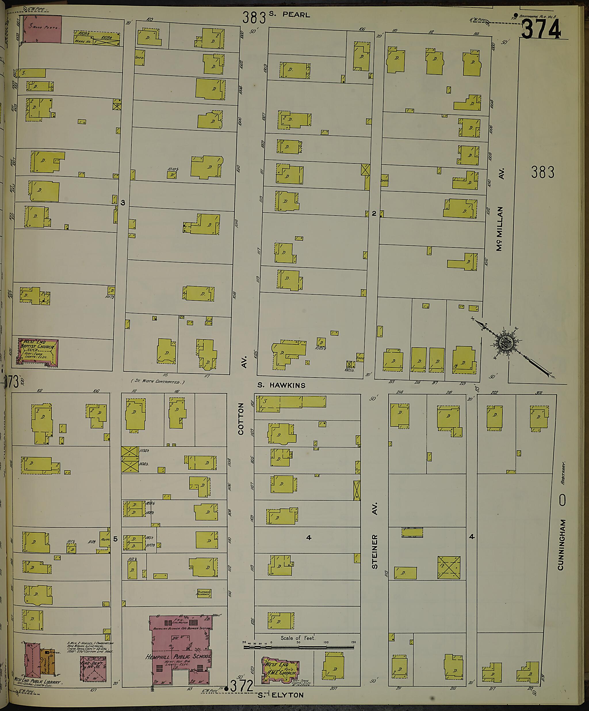 Birmingham, Jefferson County, Alabama 1911 (Sheet 38) by Relic Map Company