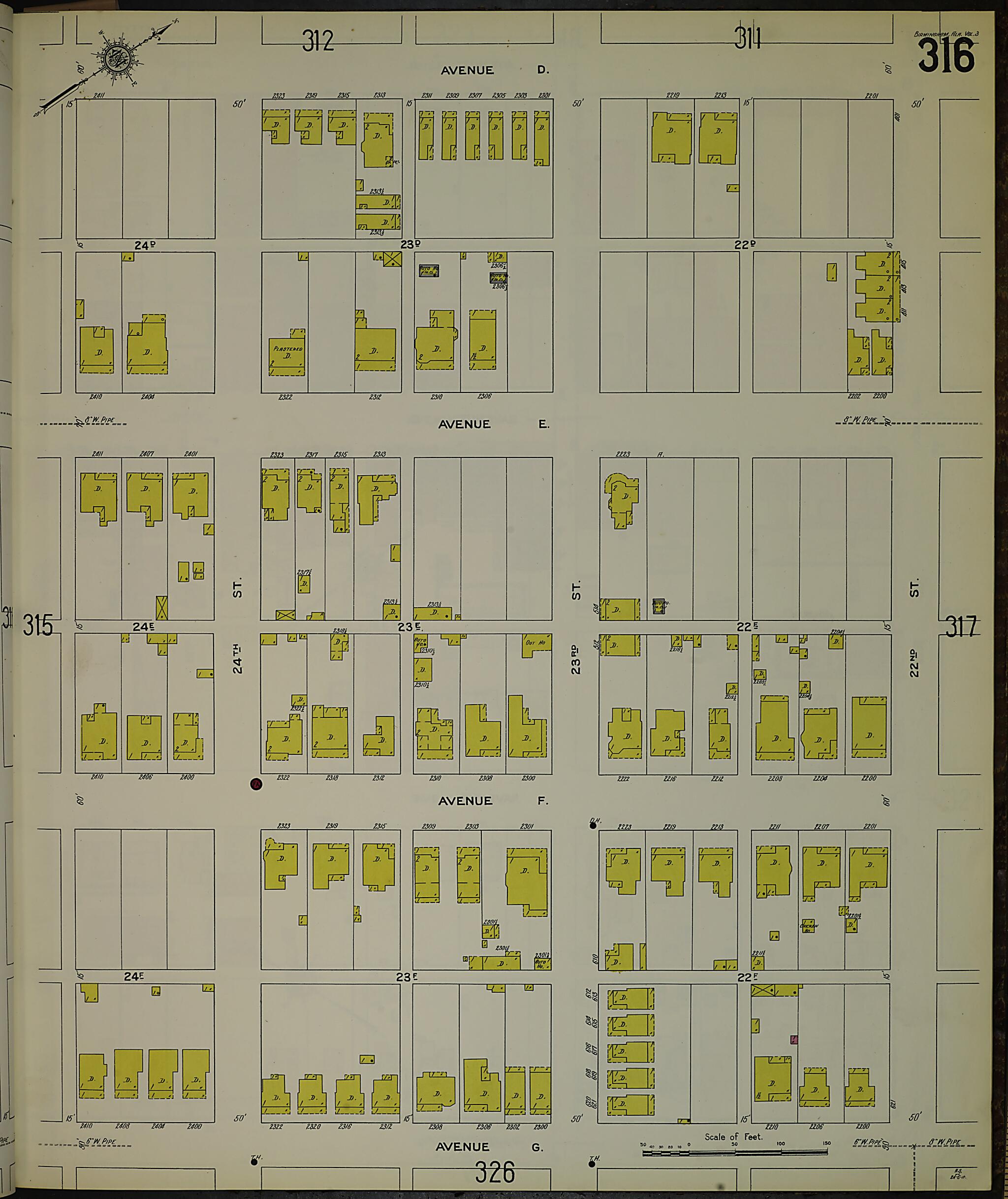 Birmingham, Jefferson County, Alabama 1911 (Sheet 9) by Relic Map Company