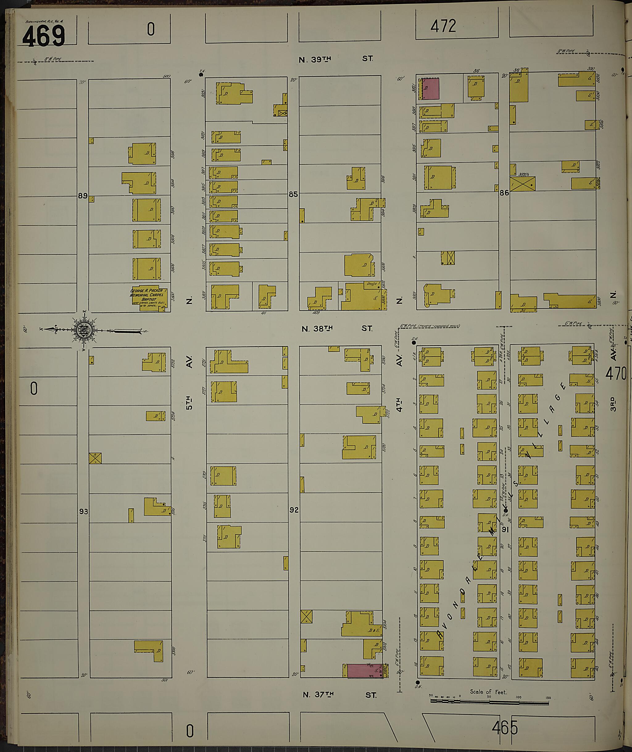 Birmingham, Jefferson County, Alabama 1911 (Sheet 20) by Relic Map Company