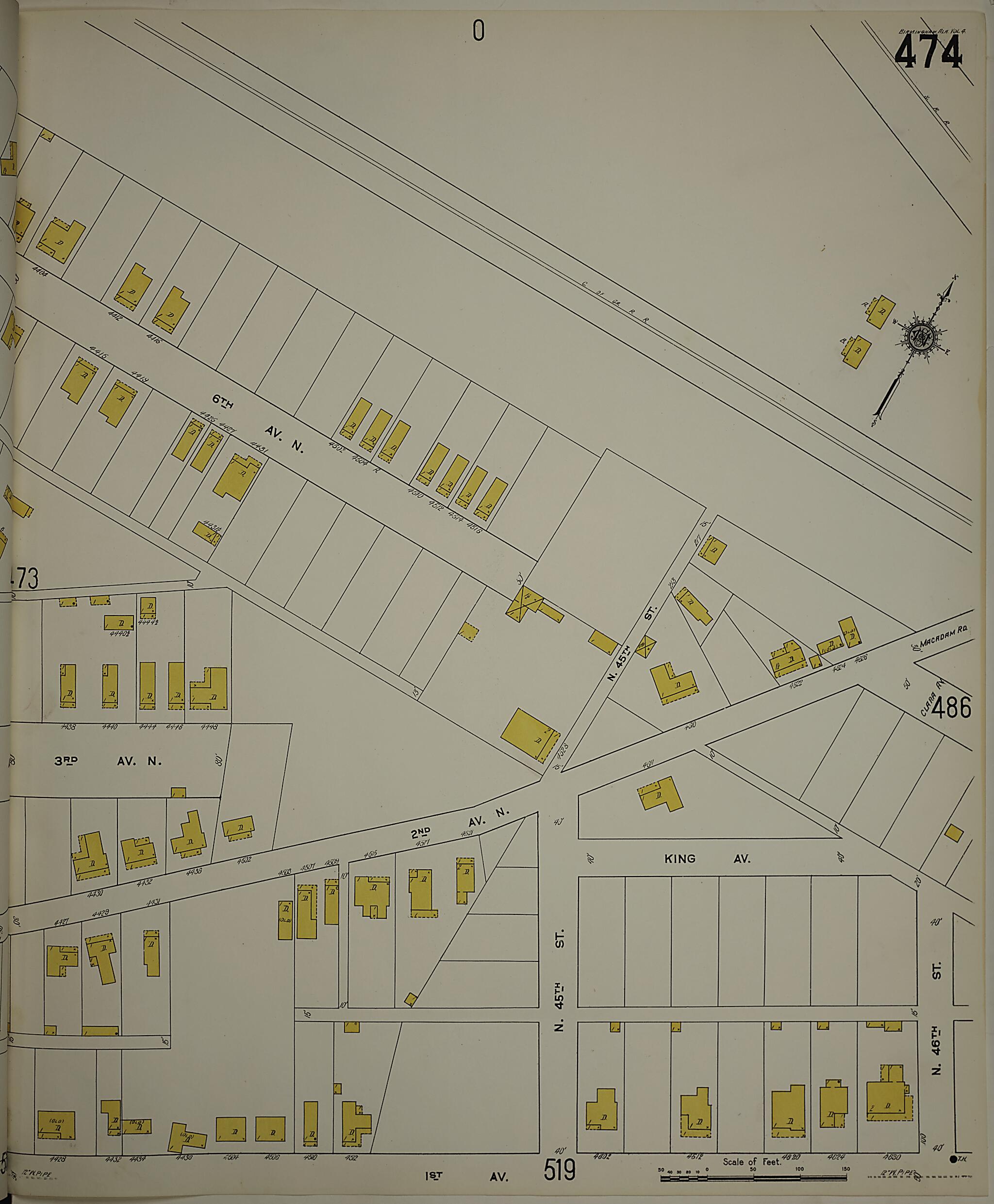 Birmingham, Jefferson County, Alabama 1911 (Sheet 25) by Relic Map Company