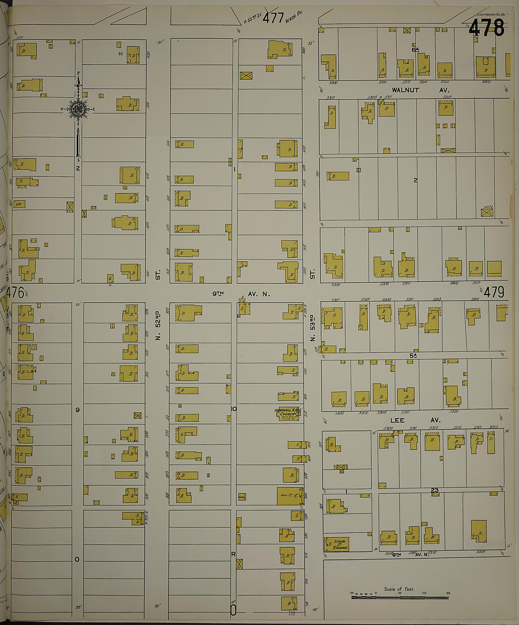 Birmingham, Jefferson County, Alabama 1911 (Sheet 29) by Relic Map Company