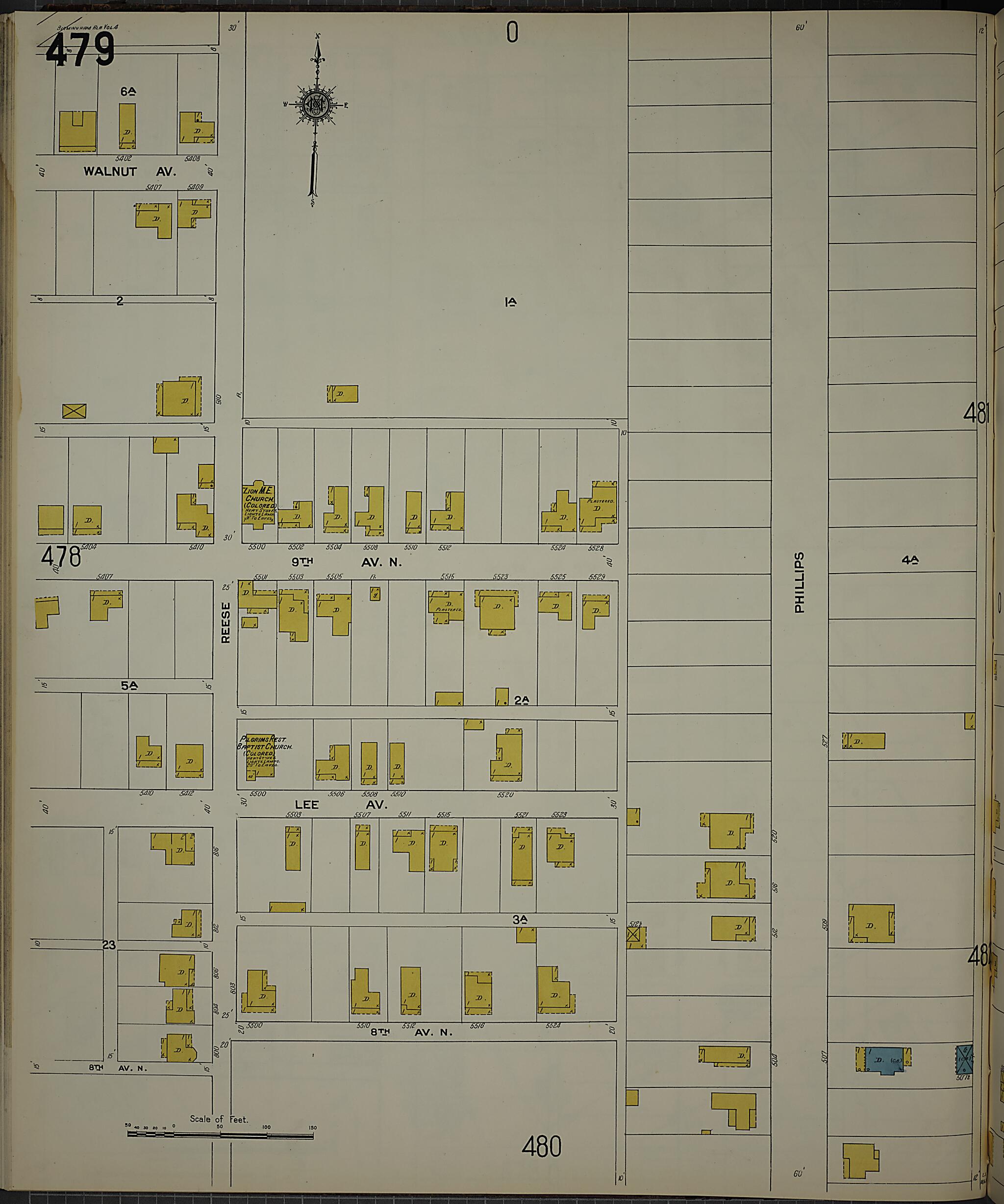 Birmingham, Jefferson County, Alabama 1911 (Sheet 30) by Relic Map Company