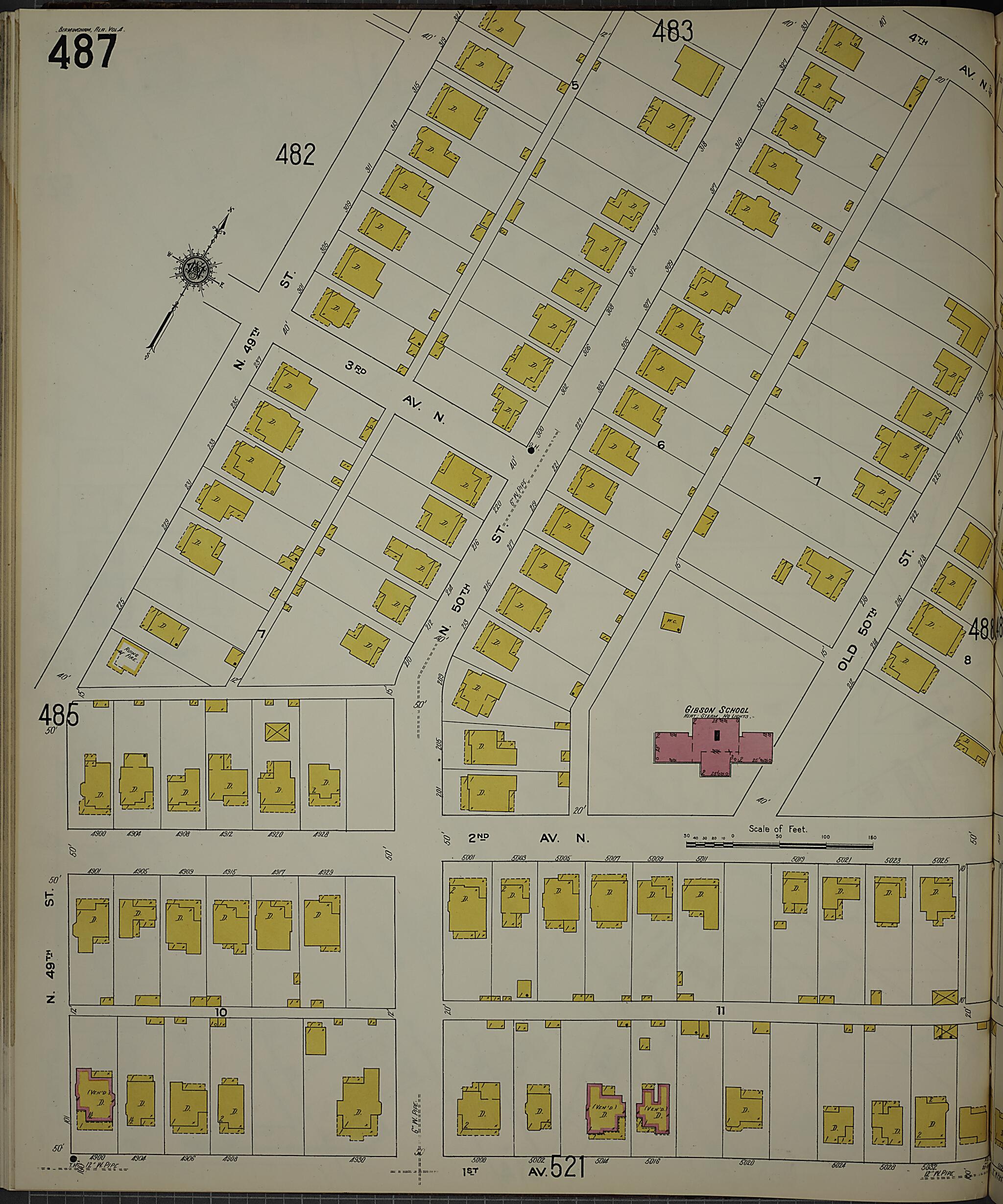 Birmingham, Jefferson County, Alabama 1911 (Sheet 38) by Relic Map Company
