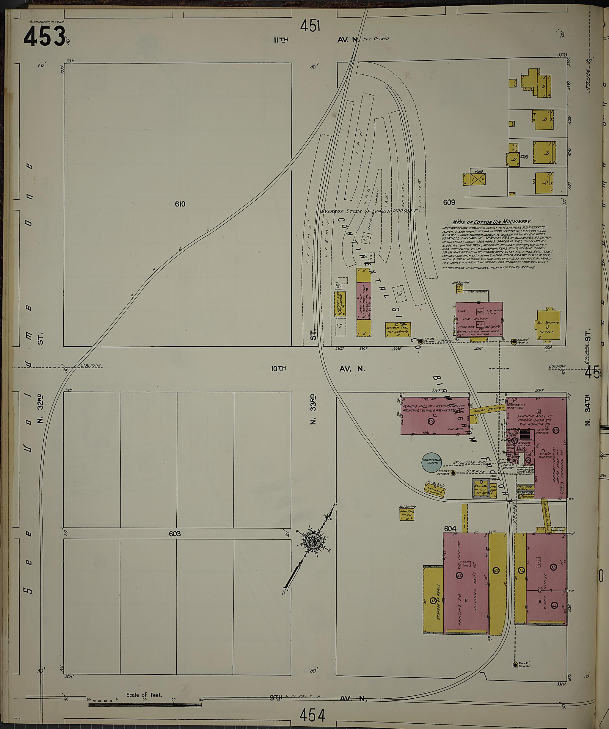 Birmingham, Jefferson County, Alabama 1911 (Sheet 4) by Relic Map Company
