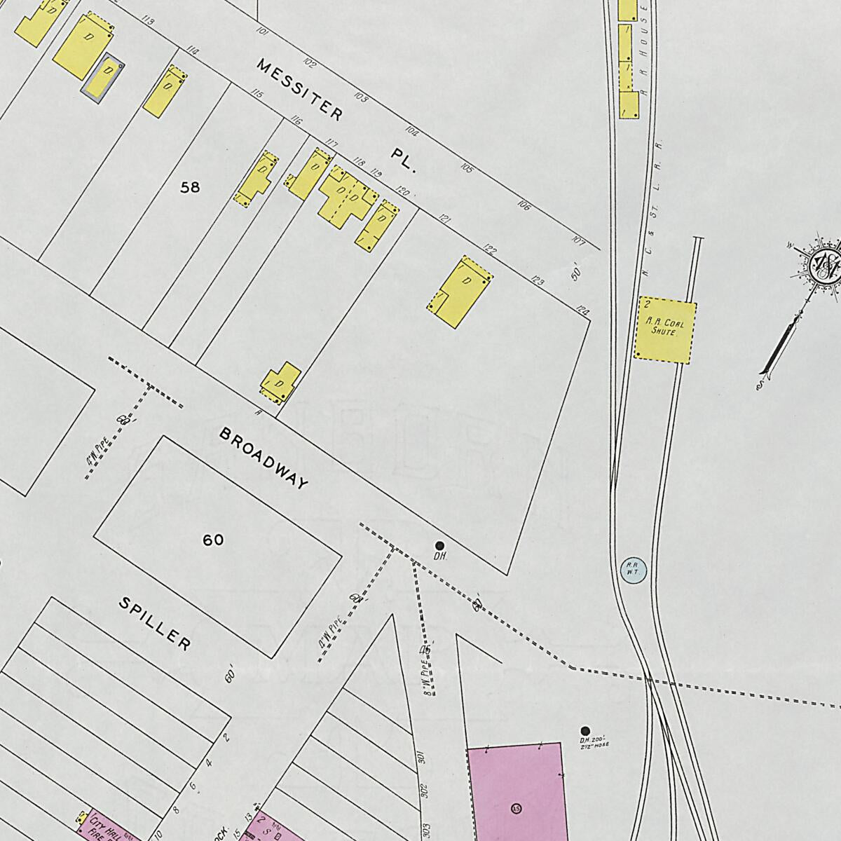 This old map of Bridgeport, Jackson County, Alabama was created by Sanborn Map Company in 1927