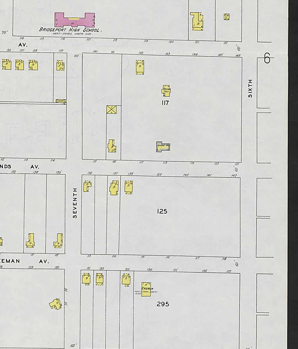 This old map of Bridgeport, Jackson County, Alabama was created by Sanborn Map Company in 1927