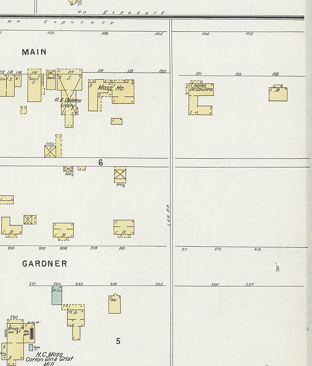 This old map of Calera, Shelby County, Alabama was created by Sanborn Map Company in 1897