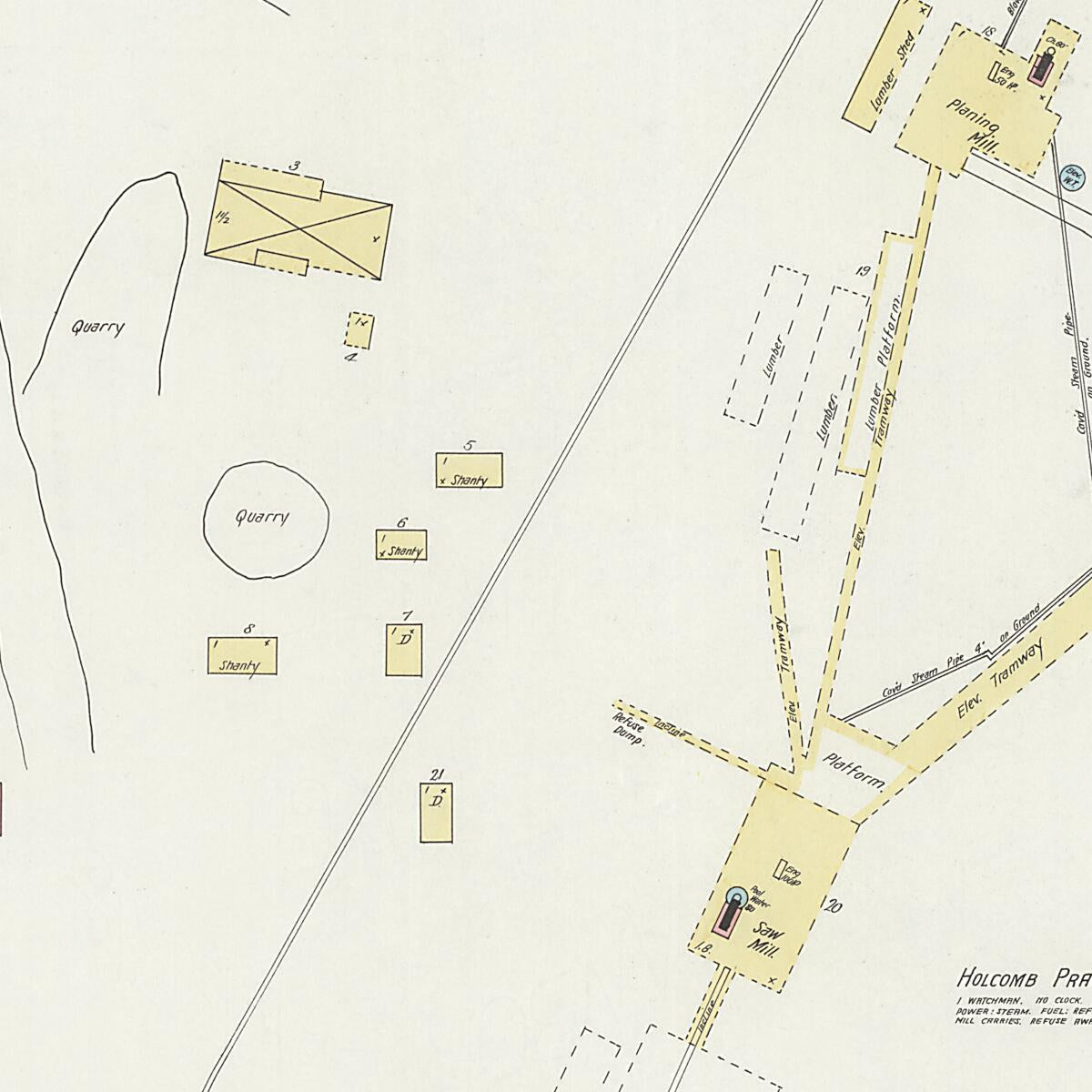 This old map of Calera, Shelby County, Alabama was created by Sanborn Map Company in 1897