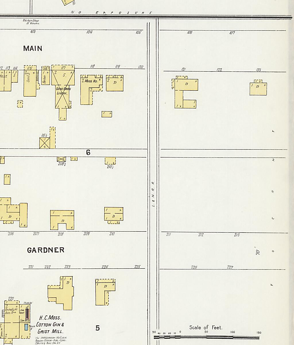 This old map of Calera, Shelby County, Alabama was created by Sanborn Map Company in 1903