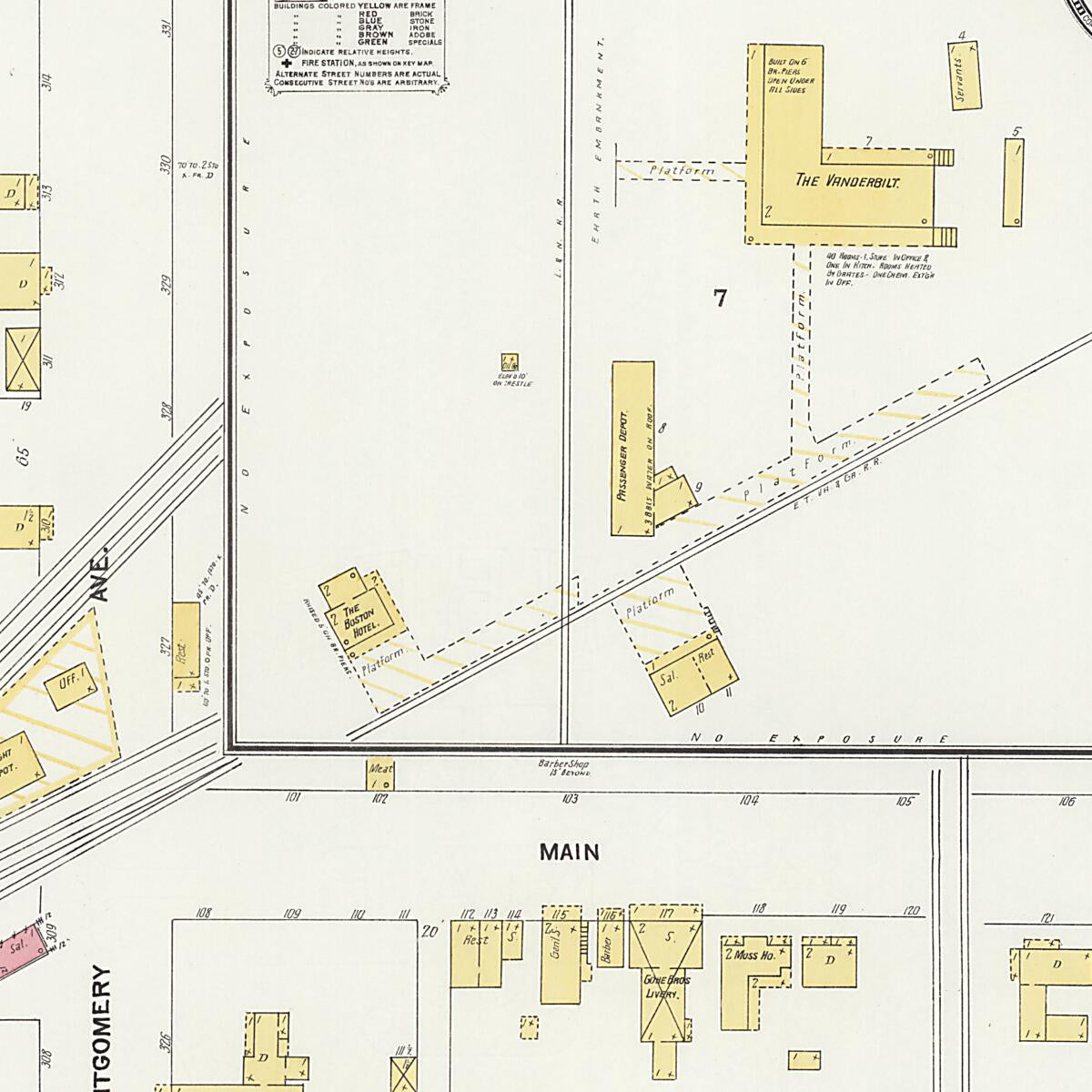 This old map of Calera, Shelby County, Alabama was created by Sanborn Map Company in 1903