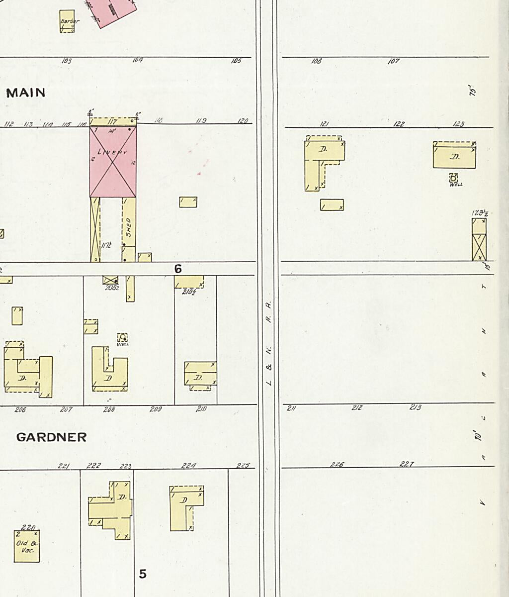 This old map of Calera, Shelby County, Alabama was created by Sanborn Map Company in 1909