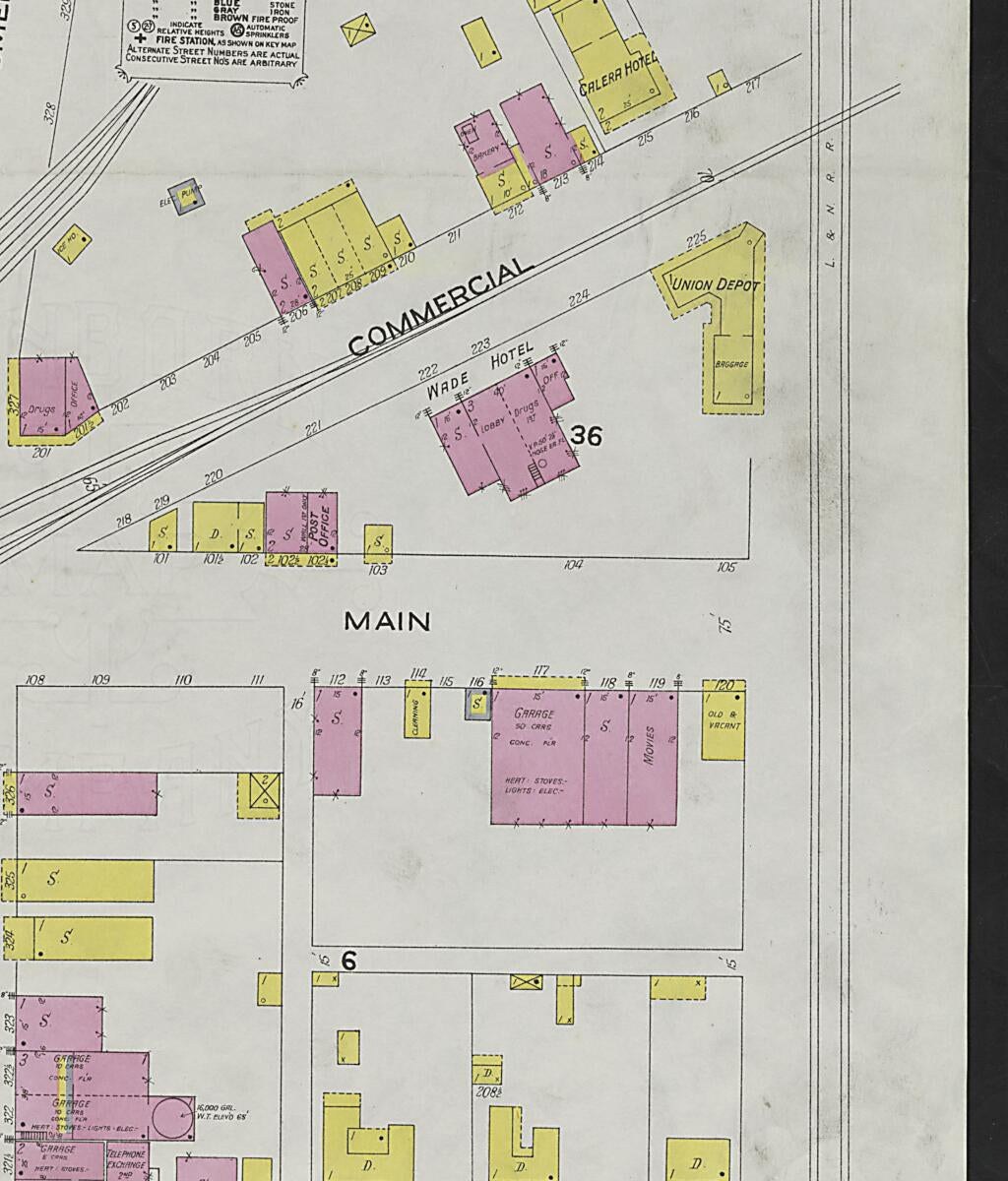 This old map of Calera, Shelby County, Alabama was created by Sanborn Map Company in 1923