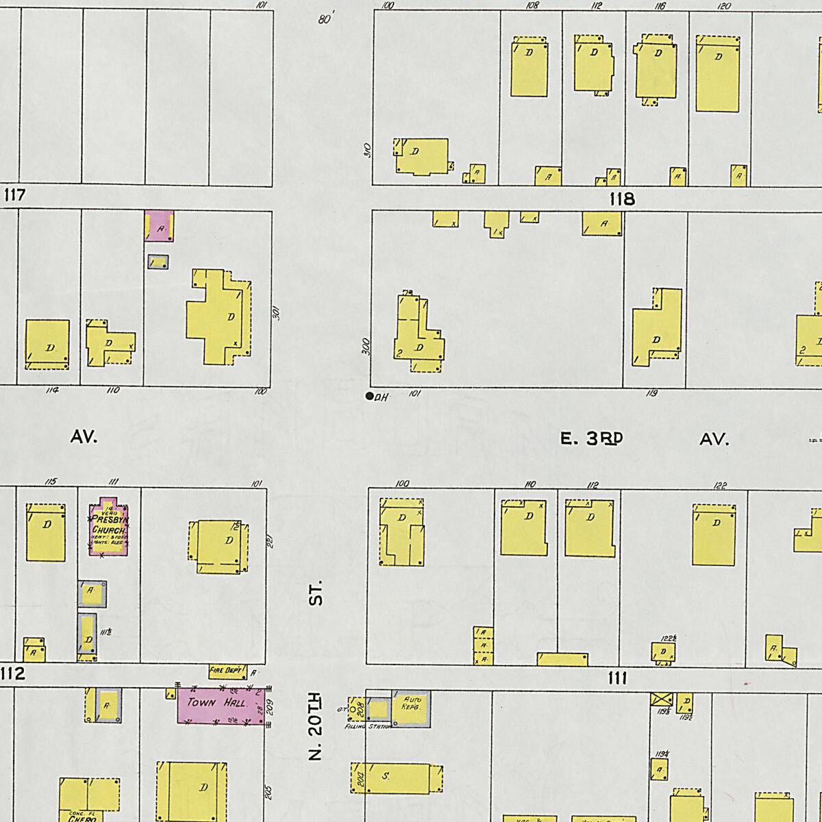 This old map of Carbon Hill, Valher County, Alabama was created by Sanborn Map Company in 1926