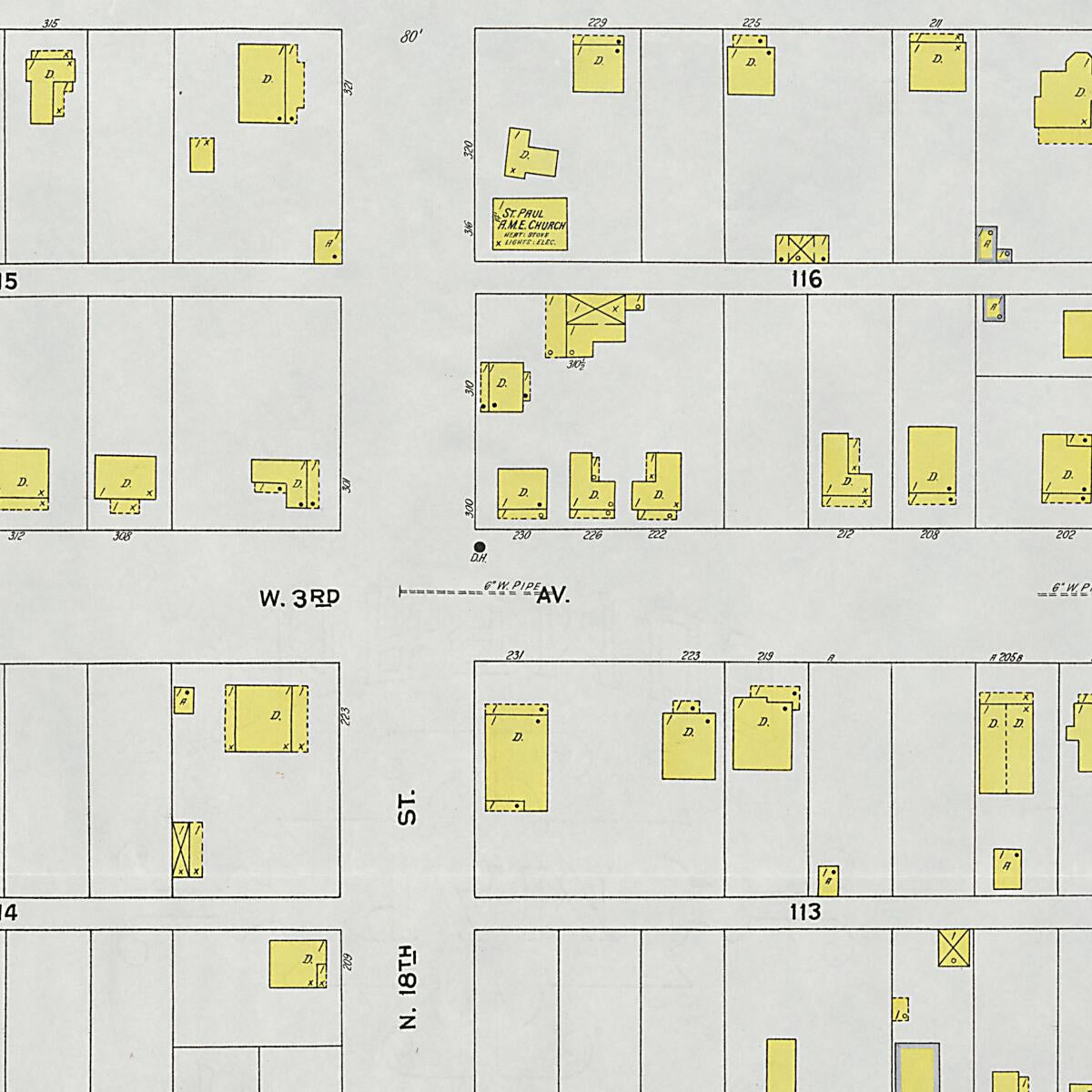 This old map of Carbon Hill, Valher County, Alabama was created by Sanborn Map Company in 1926