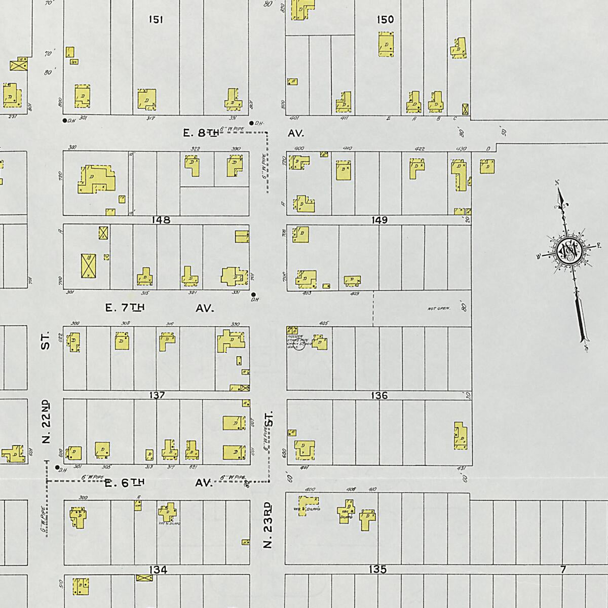 This old map of Carbon Hill, Valher County, Alabama was created by Sanborn Map Company in 1926