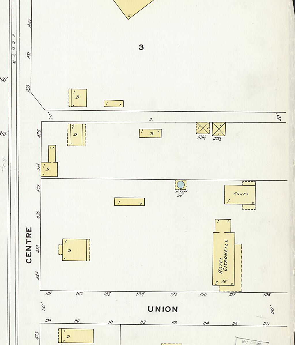 This old map of Citronelle, Mobile County, Alabama was created by Sanborn Map Company in 1908