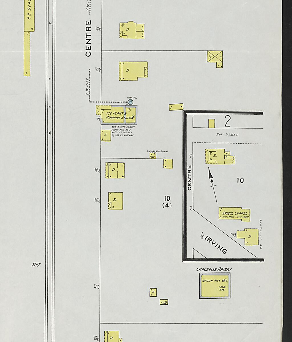 This old map of Citronelle, Mobile County, Alabama was created by Sanborn Map Company in 1926