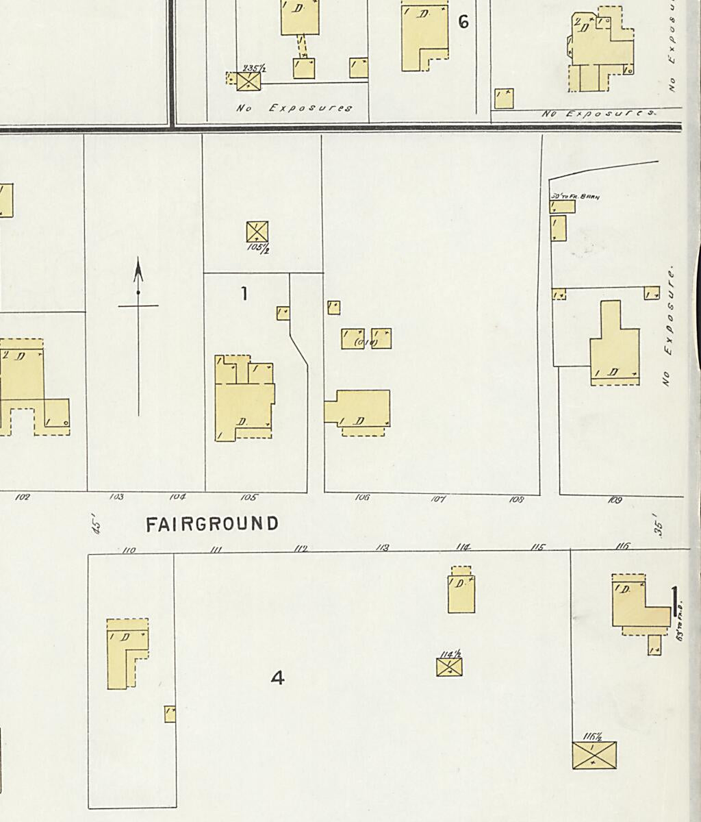 This old map of Clayton, Barbour County, Alabama was created by Sanborn Map Company in 1897
