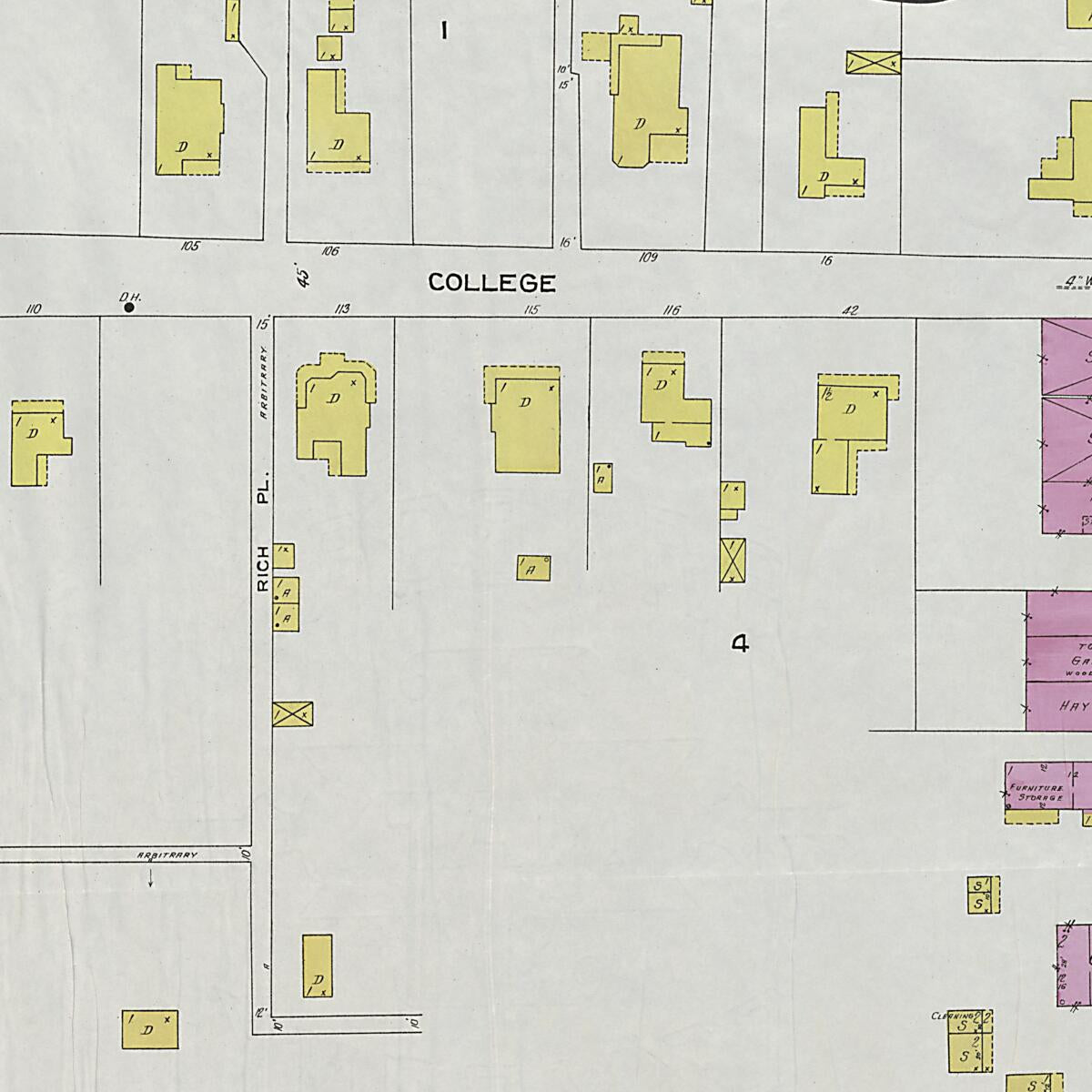 This old map of Clayton, Barbour County, Alabama was created by Sanborn Map Company in 1924