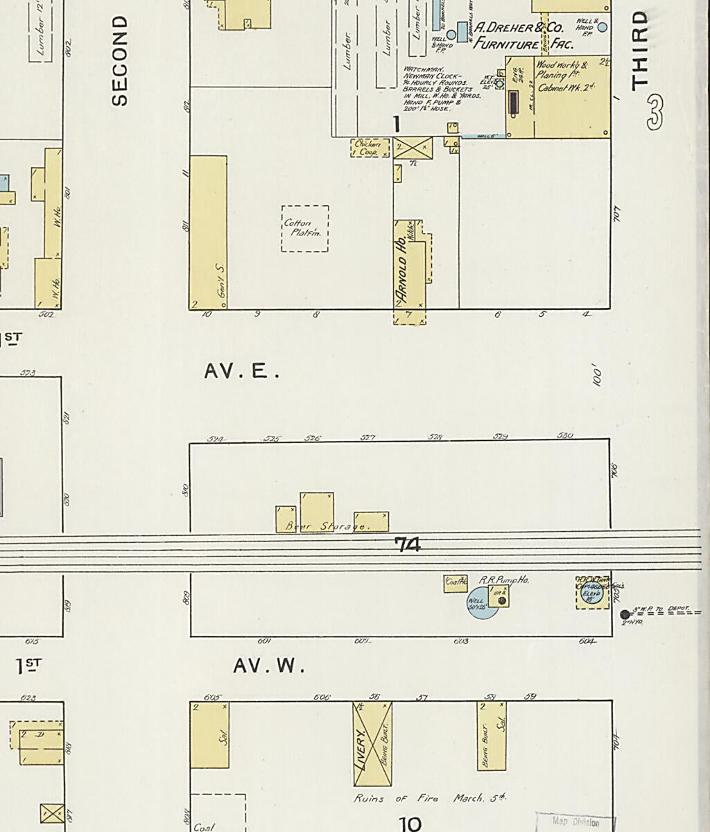 This old map of Cullman, Cullman County, Alabama was created by Sanborn Map Company in 1894