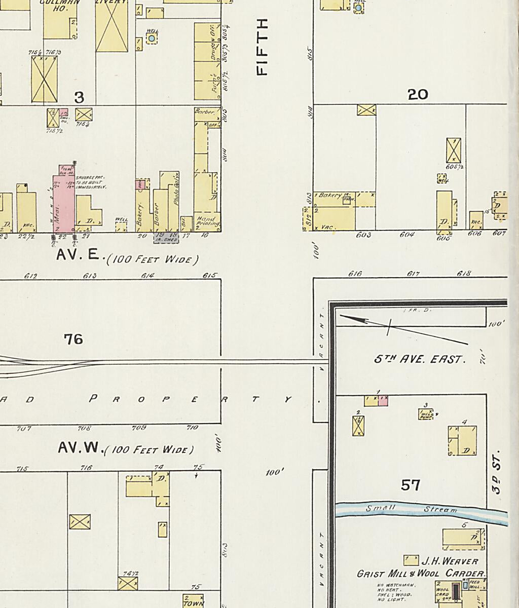This old map of Cullman, Cullman County, Alabama was created by Sanborn Map Company in 1894
