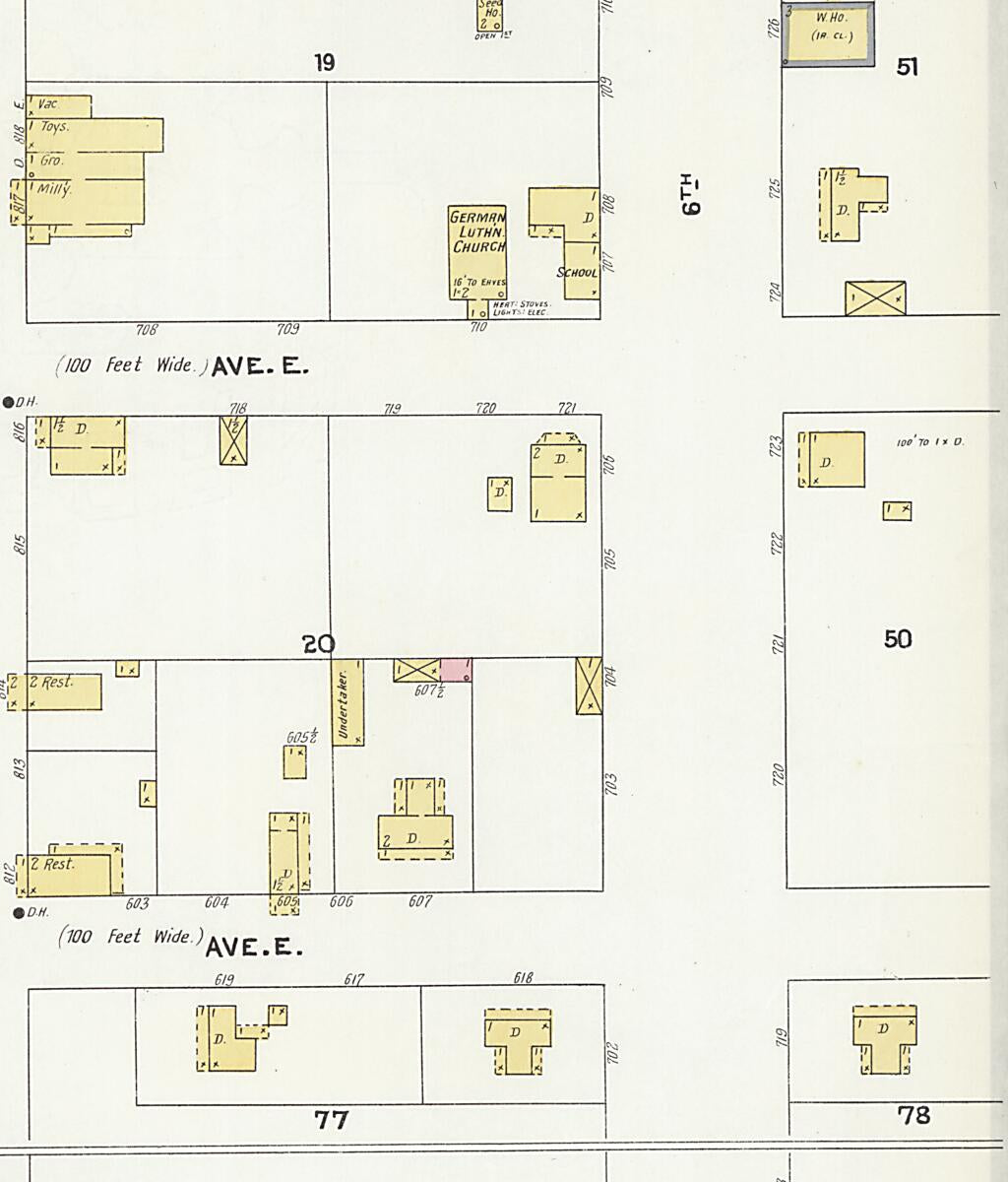 This old map of Cullman, Cullman County, Alabama was created by Sanborn Map Company in 1905