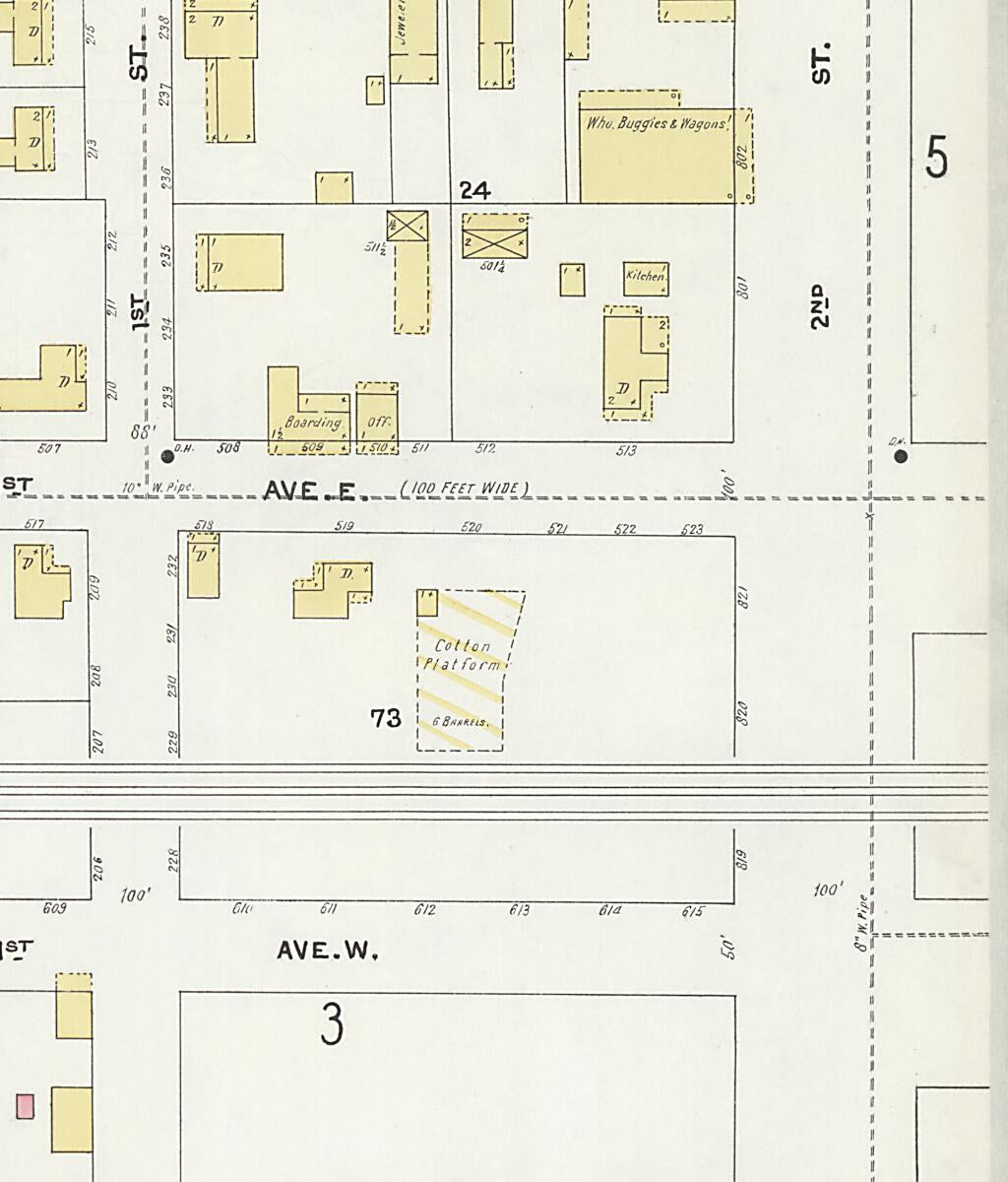 This old map of Cullman, Cullman County, Alabama was created by Sanborn Map Company in 1905