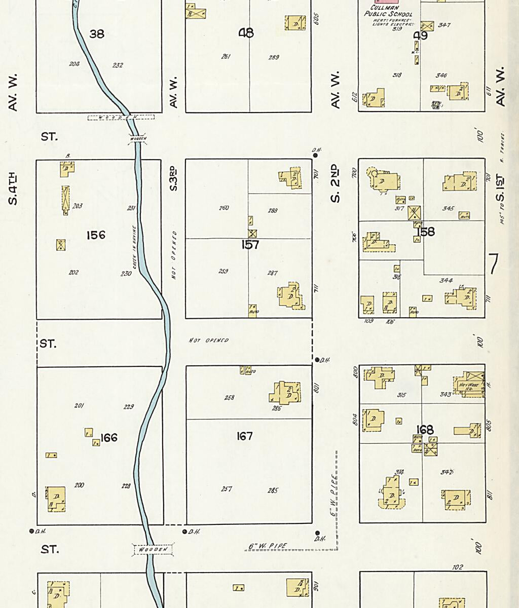 This old map of Cullman, Cullman County, Alabama was created by Sanborn Map Company in 1917