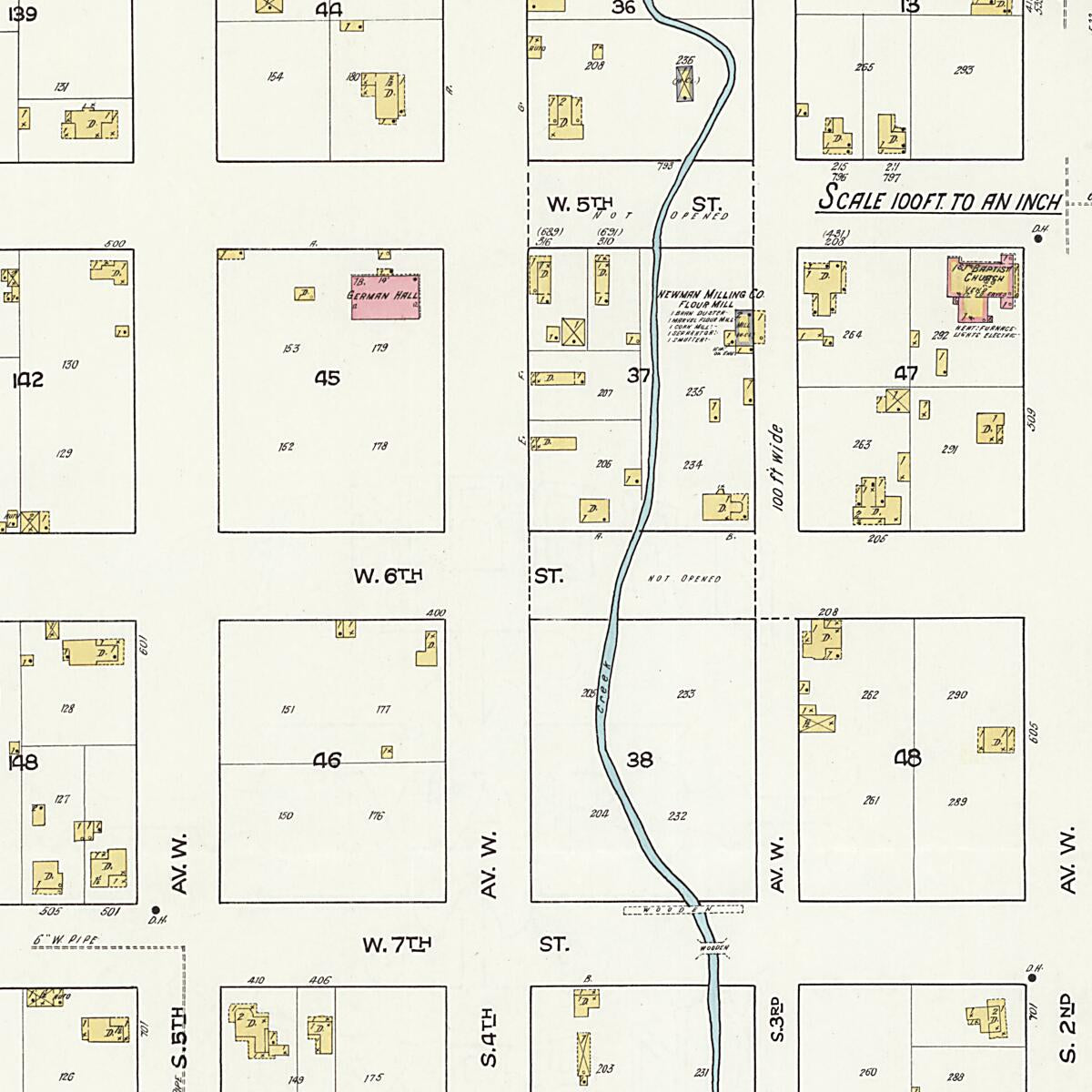 This old map of Cullman, Cullman County, Alabama was created by Sanborn Map Company in 1917