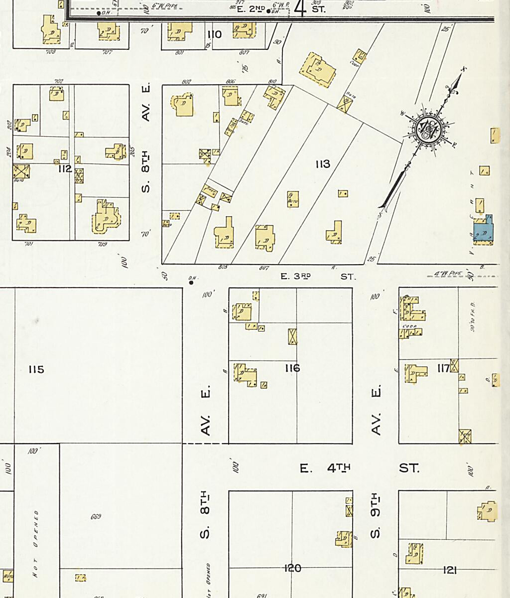 This old map of Cullman, Cullman County, Alabama was created by Sanborn Map Company in 1917
