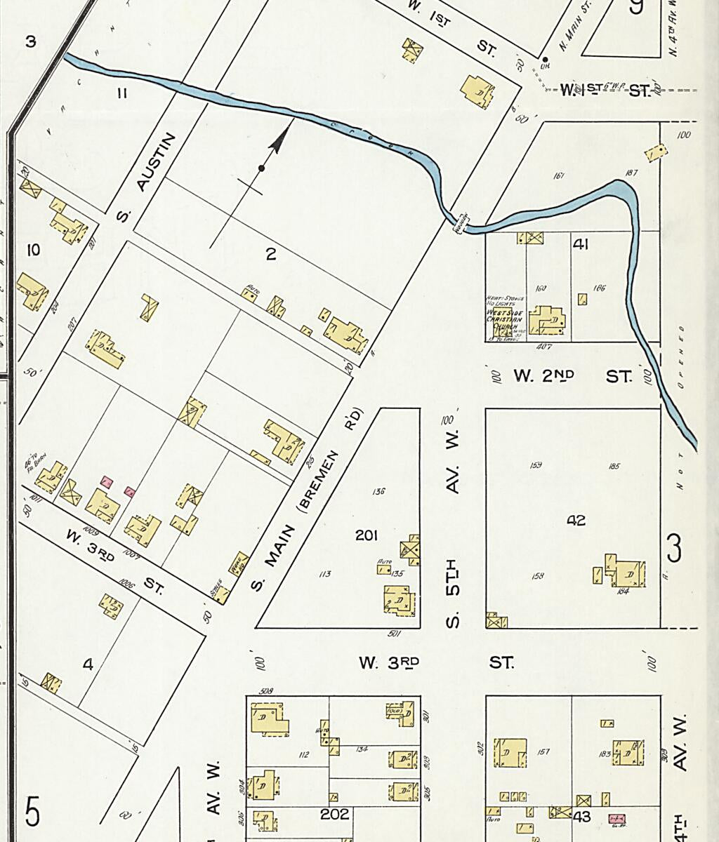 This old map of Cullman, Cullman County, Alabama was created by Sanborn Map Company in 1917