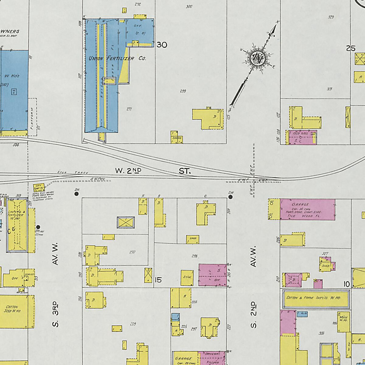 This old map of Cullman, Cullman County, Alabama was created by Sanborn Map Company in 1926