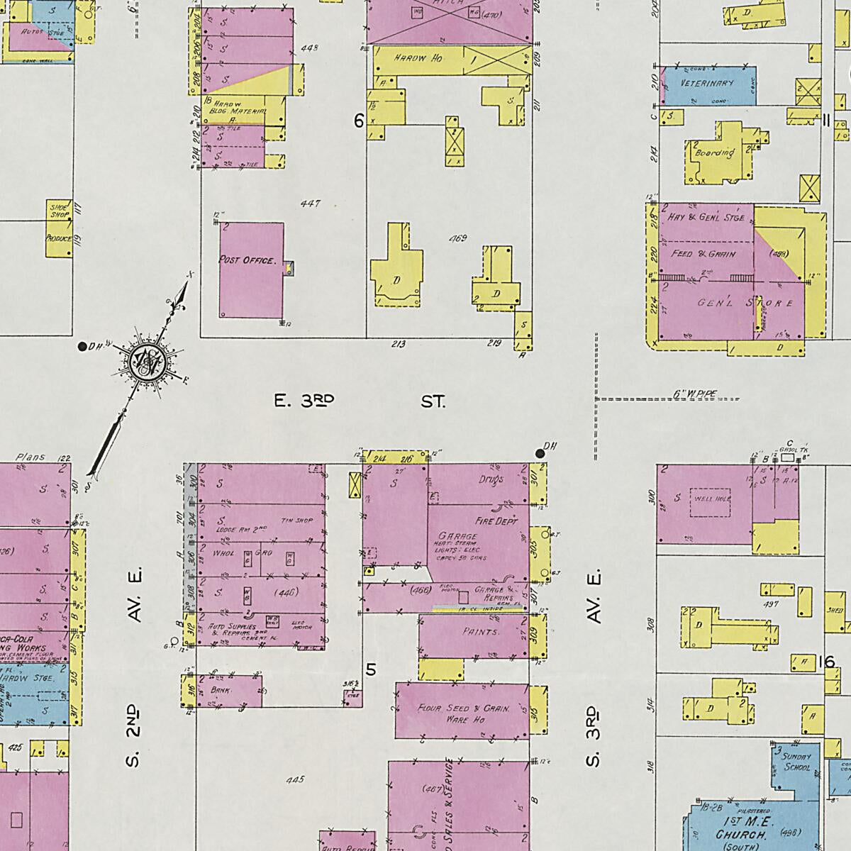 This old map of Cullman, Cullman County, Alabama was created by Sanborn Map Company in 1926